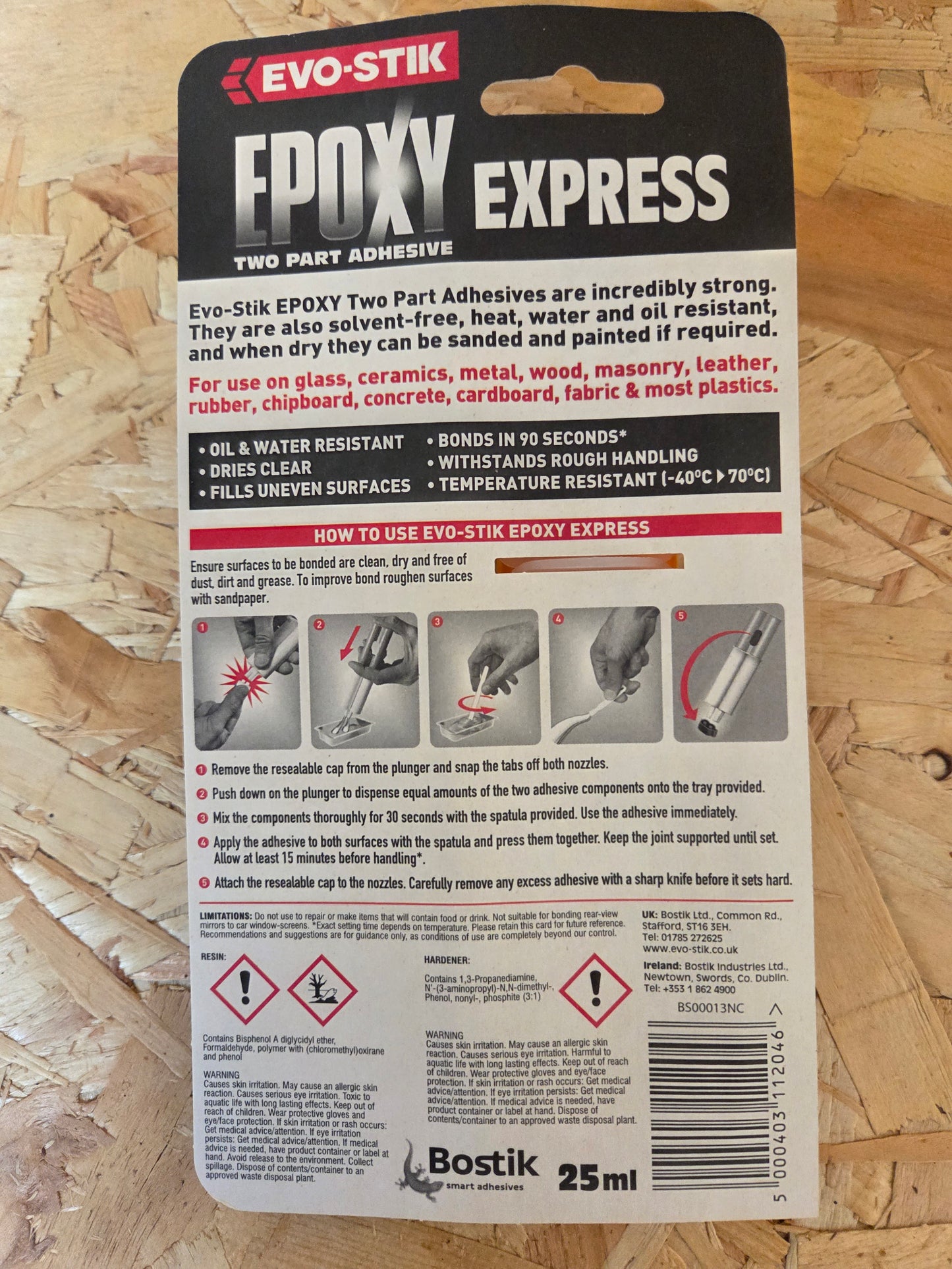 Evo-Stick Epoxy Express Two Part Adhesive Glue