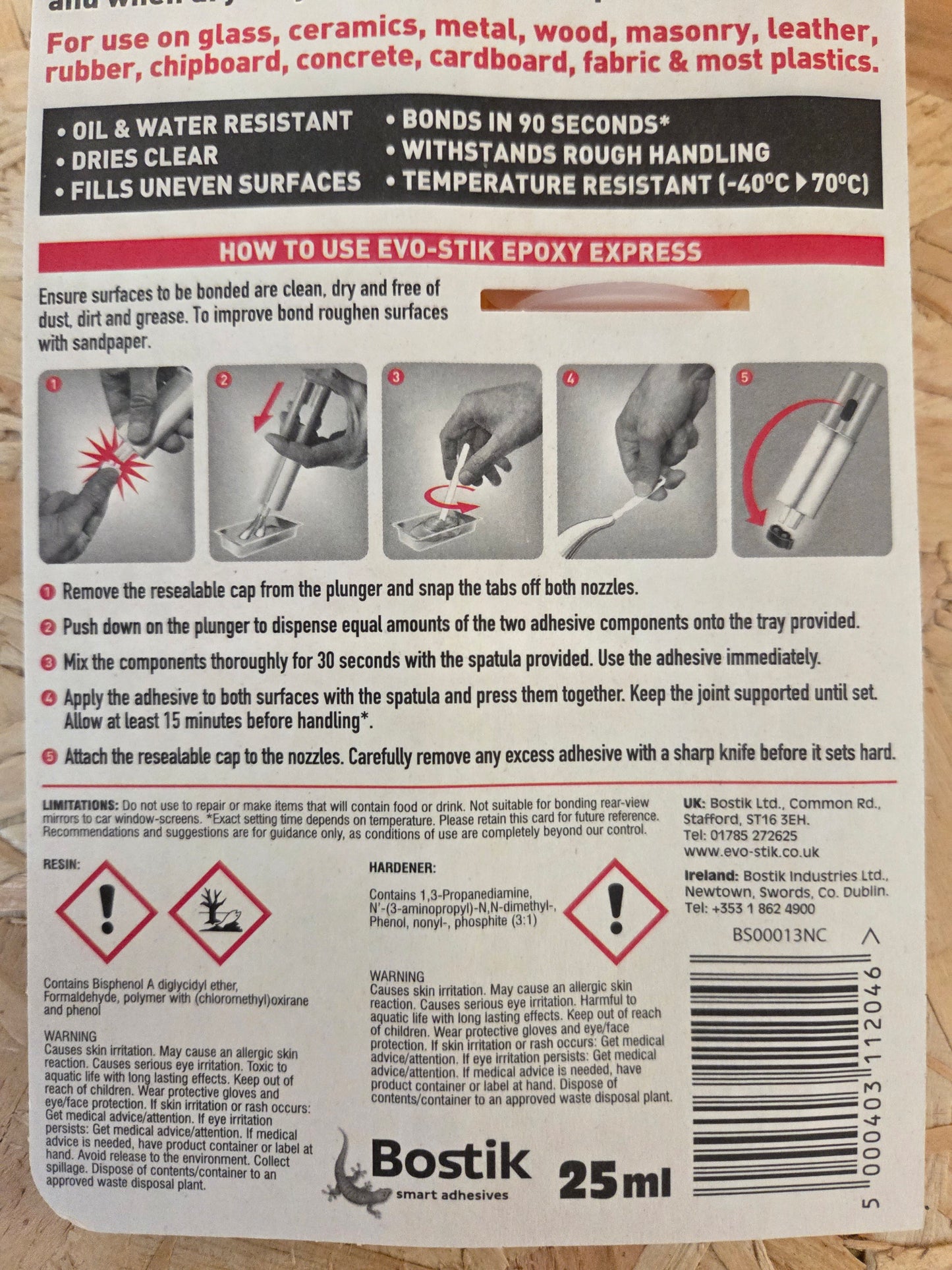 Evo-Stick Epoxy Express Two Part Adhesive Glue
