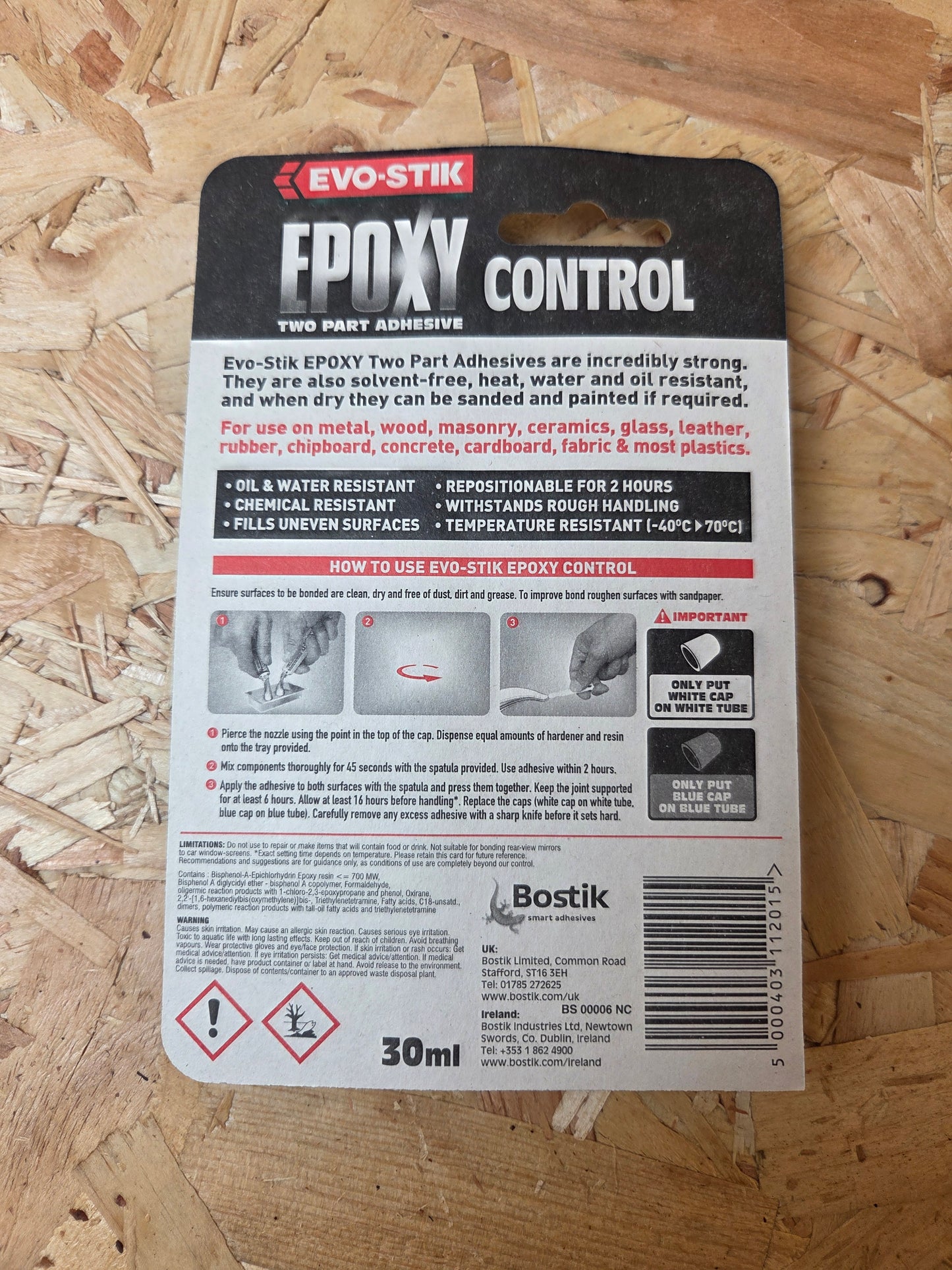 Evo-Stick Epoxy Ultra-Strong Control Two Part Adhesive Glue