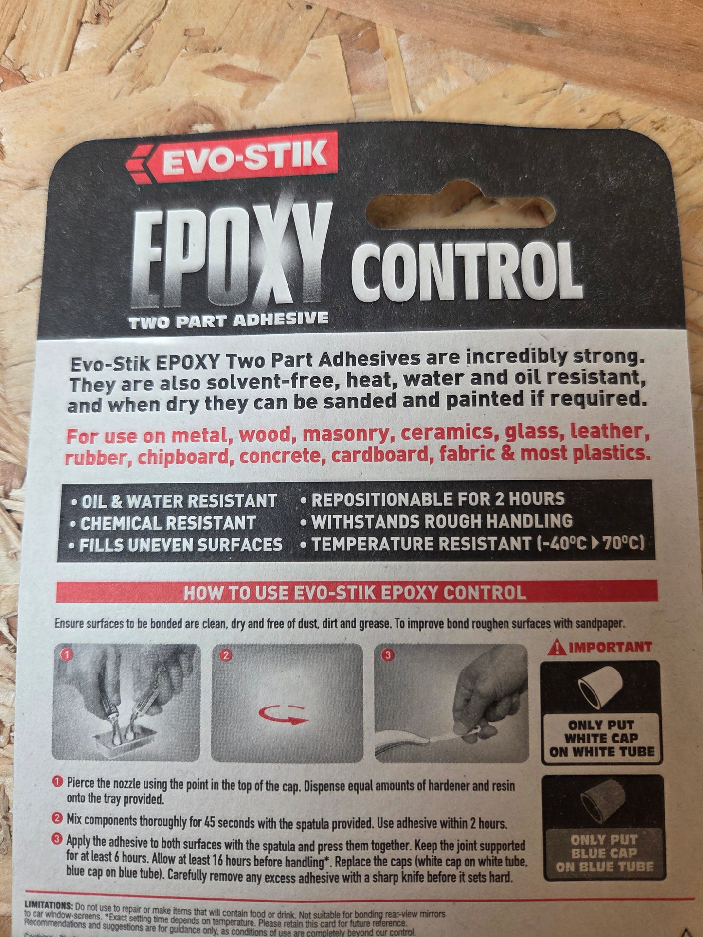 Evo-Stick Epoxy Ultra-Strong Control Two Part Adhesive Glue