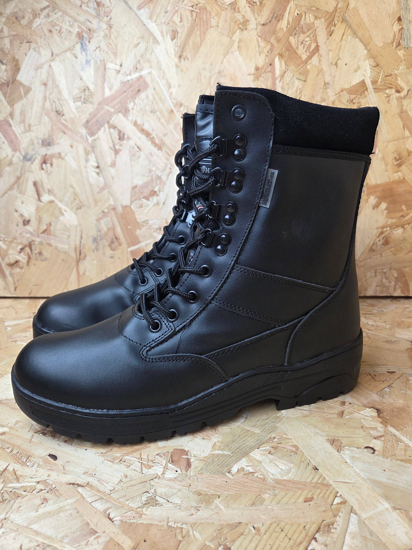 Patrol Boots Black Full Leather High Ankle