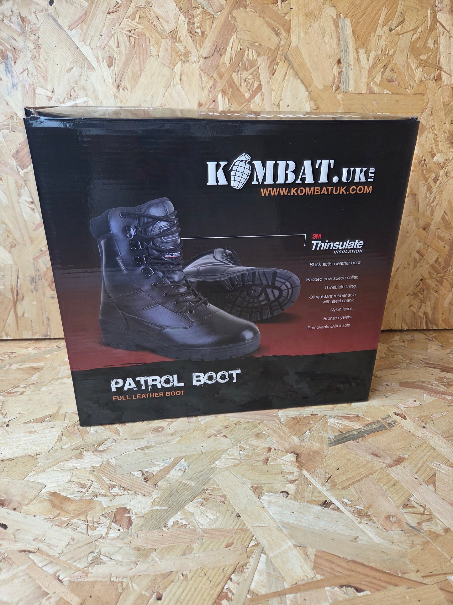 Patrol Boots Black Full Leather High Ankle