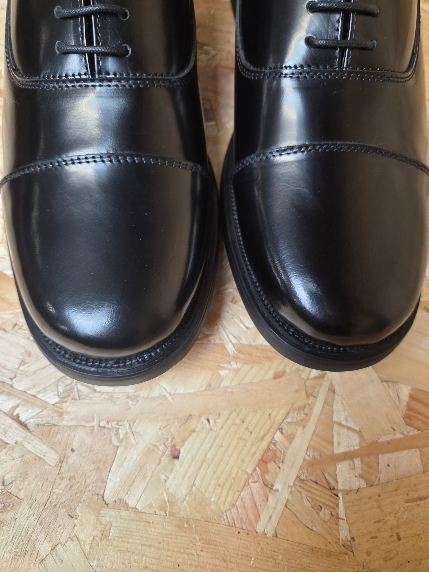 Patrol Shoes Mens Black Leather Oxford Style Toe RAF and ATC Cadets