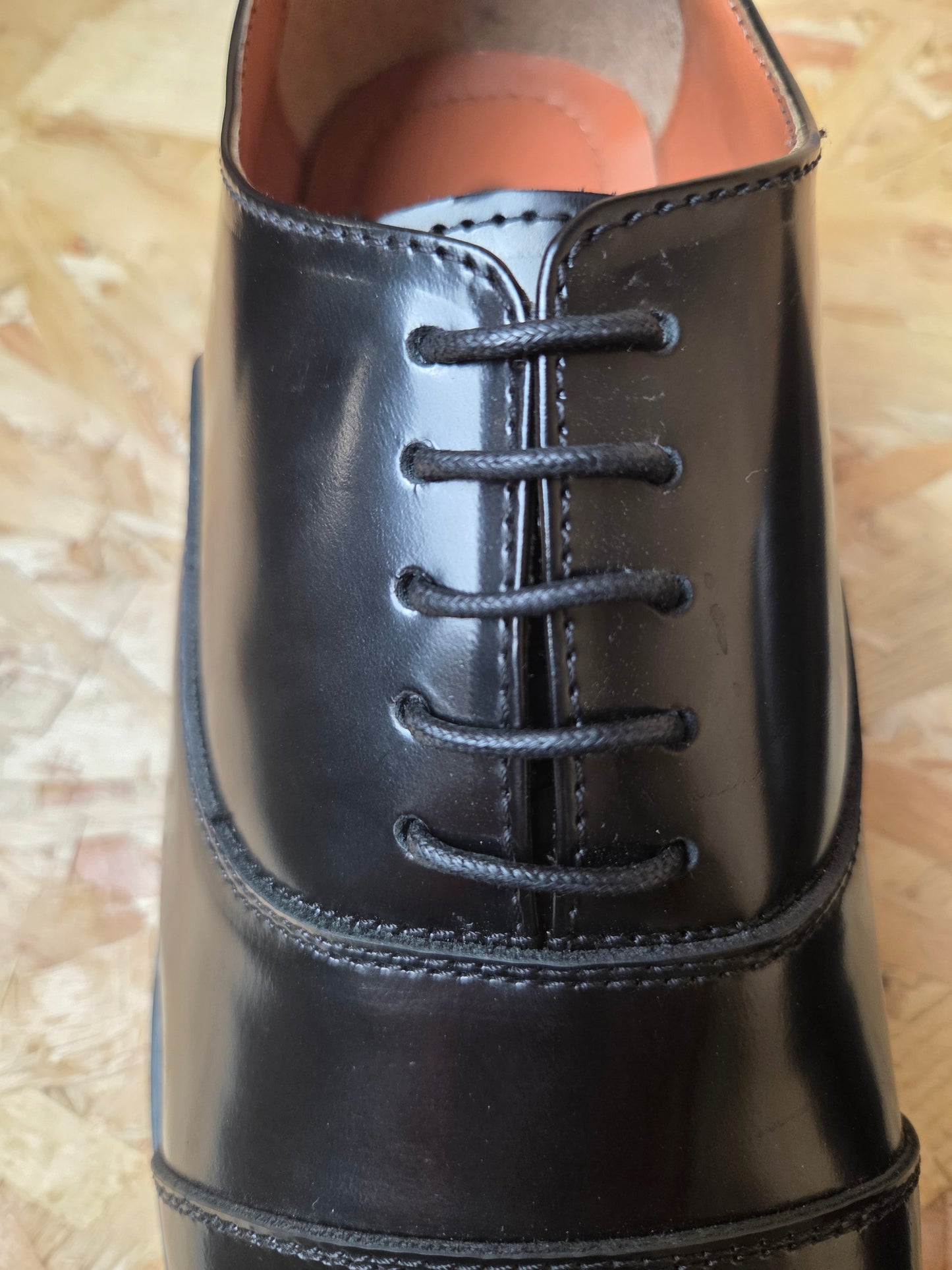Patrol Shoes Mens Black Leather Oxford Style Toe RAF and ATC Cadets