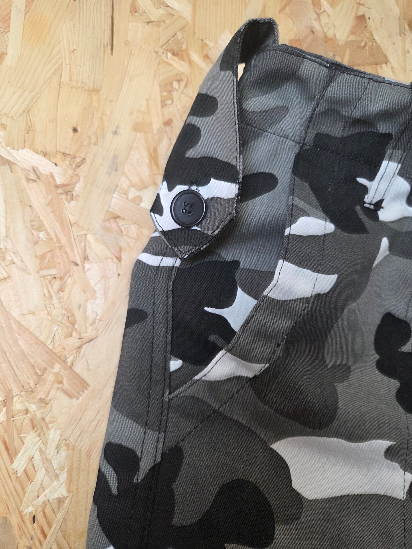 Combat Trousers Urban Camouflage Grey Black White Kombat Cargo Pants