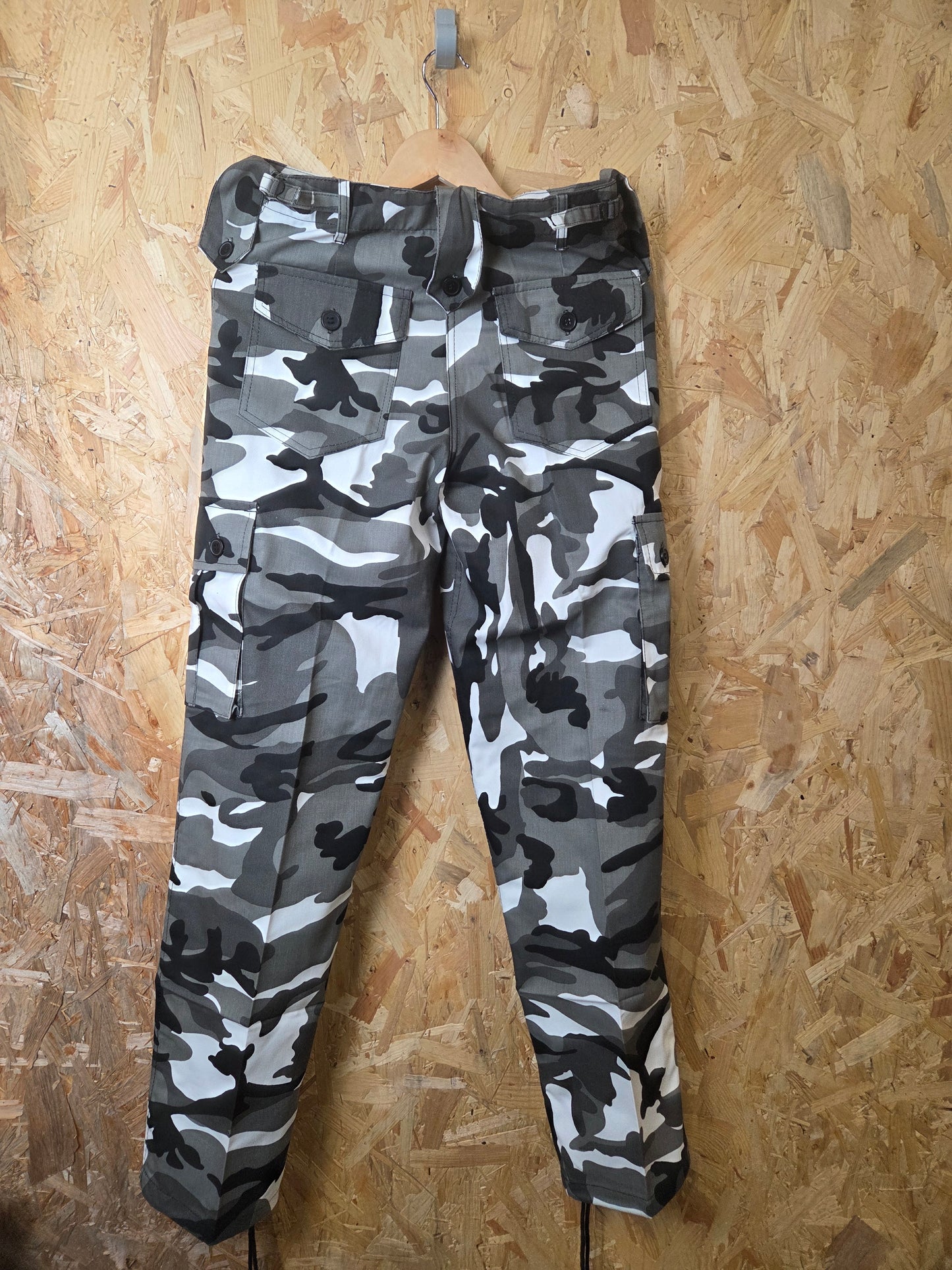 Combat Trousers Urban Camouflage Grey Black White Kombat Cargo Pants