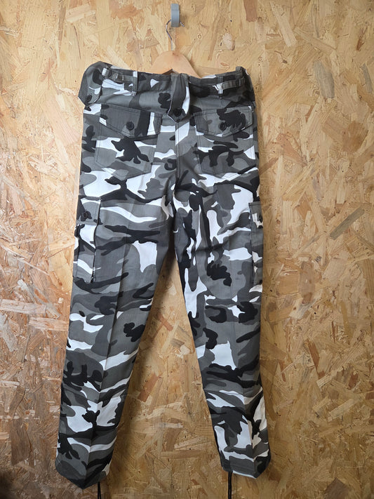 Combat Trousers Urban Camouflage Grey Black White Kombat Cargo Pants