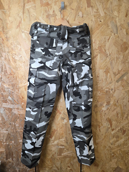 Combat Trousers Urban Camouflage Grey Black White Kombat Cargo Pants