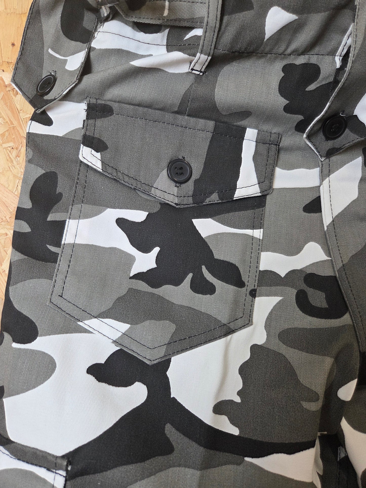 Combat Trousers Urban Camouflage Grey Black White Kombat Cargo Pants