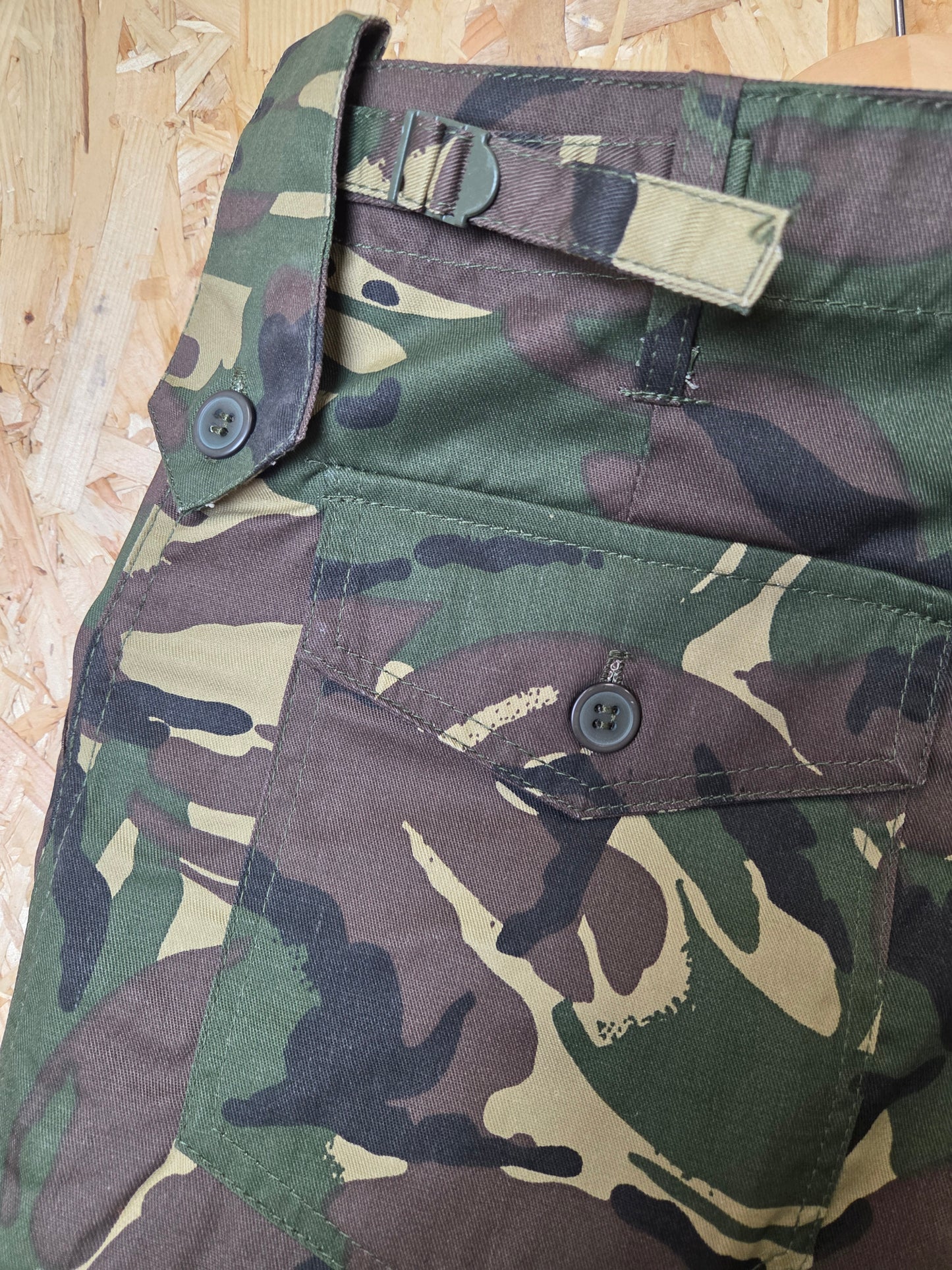 Combat Trousers British BTP Camouflage Dark Green Brown Kombat Cargo Pants