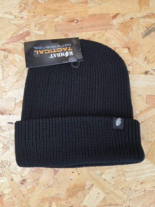Tactical Ribbed Beanie Bob Hat Black Skull Cap