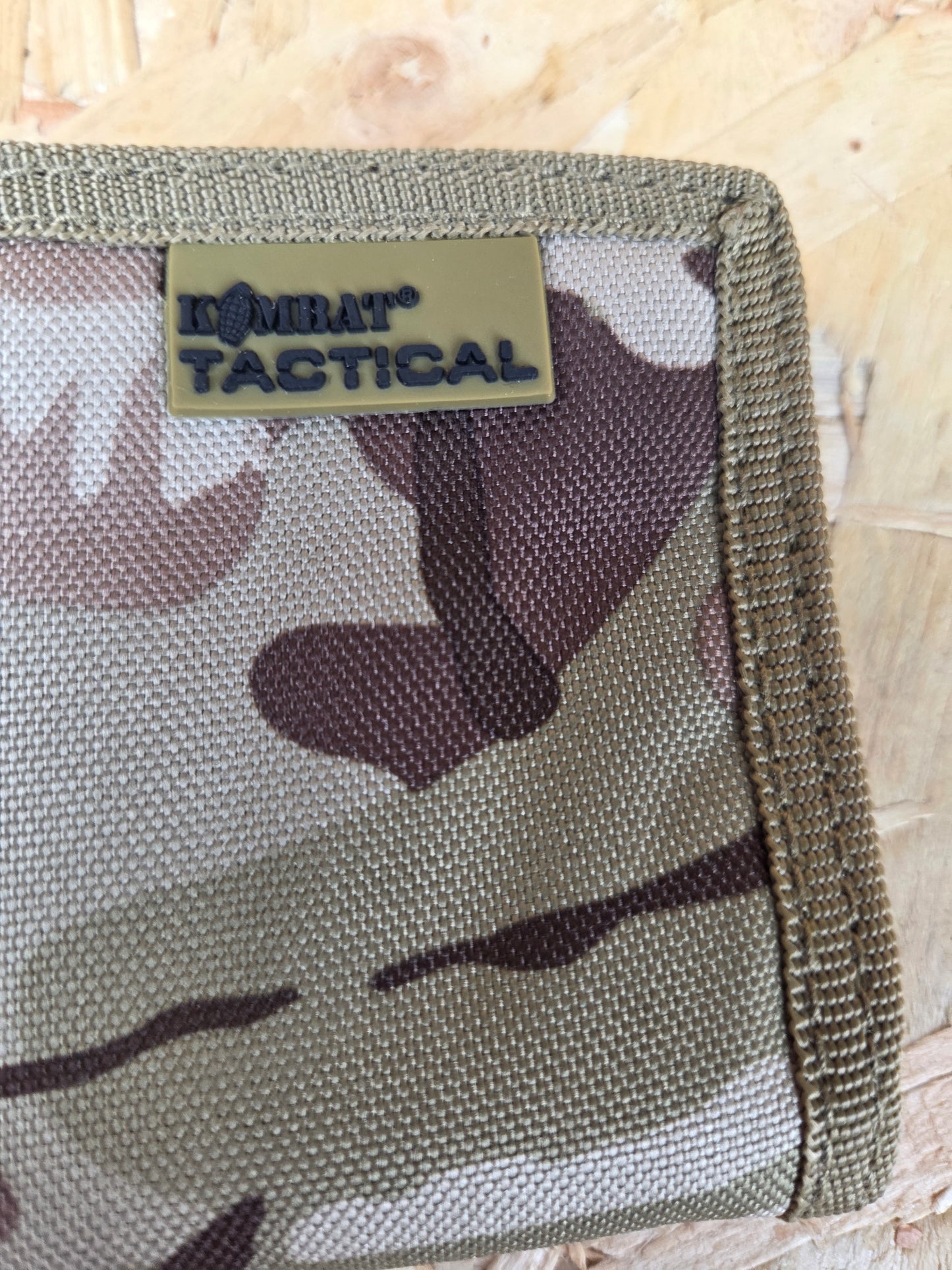 Military Wallet BTP Trifold with Security Chain and Clip Tactical Camouflage