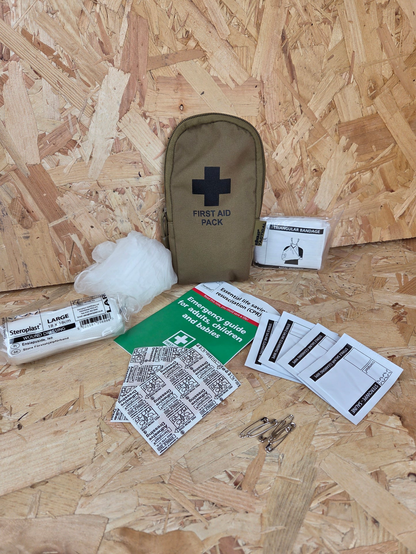 Small First Aid Kit Olive Green  Emergency Bag Medical Belt Loop Pouch