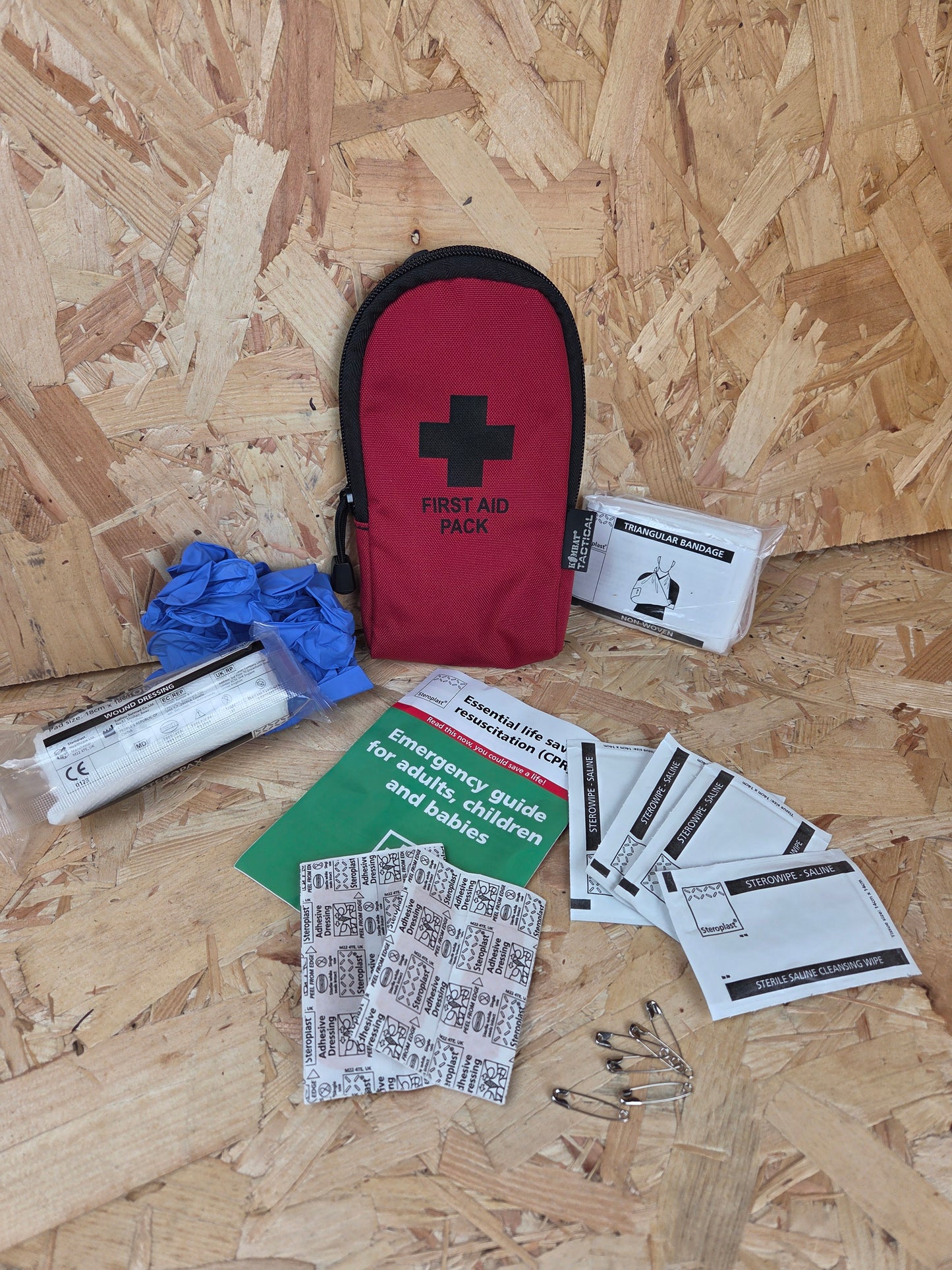 Small First Aid Kit Red Emergency Bag Medical Belt Loop Pouch