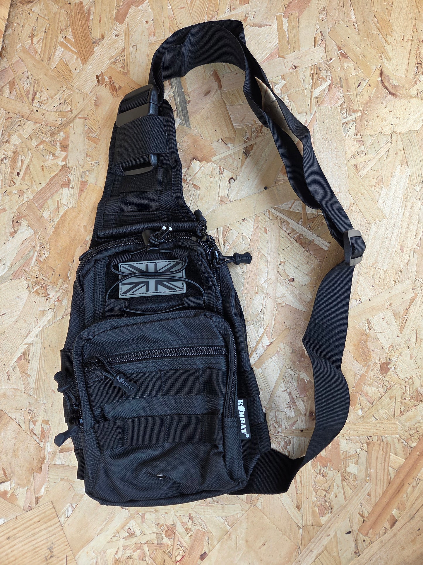 Ranger Sling Bag Black Convertible Molle Chest Messenger Shoulder Pack