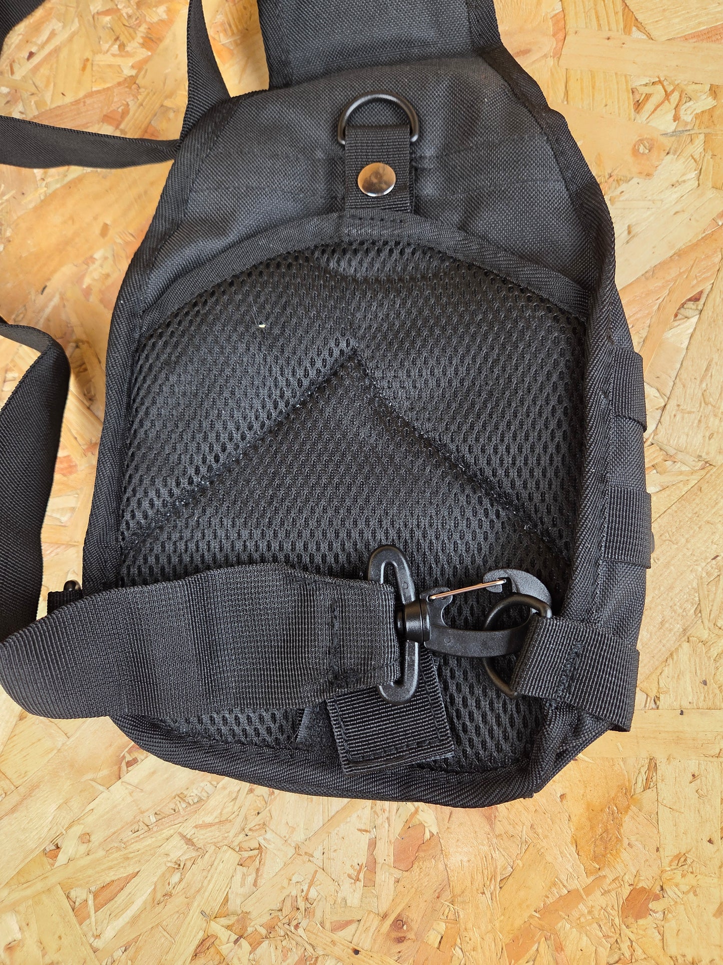 Ranger Sling Bag Black Convertible Molle Chest Messenger Shoulder Pack