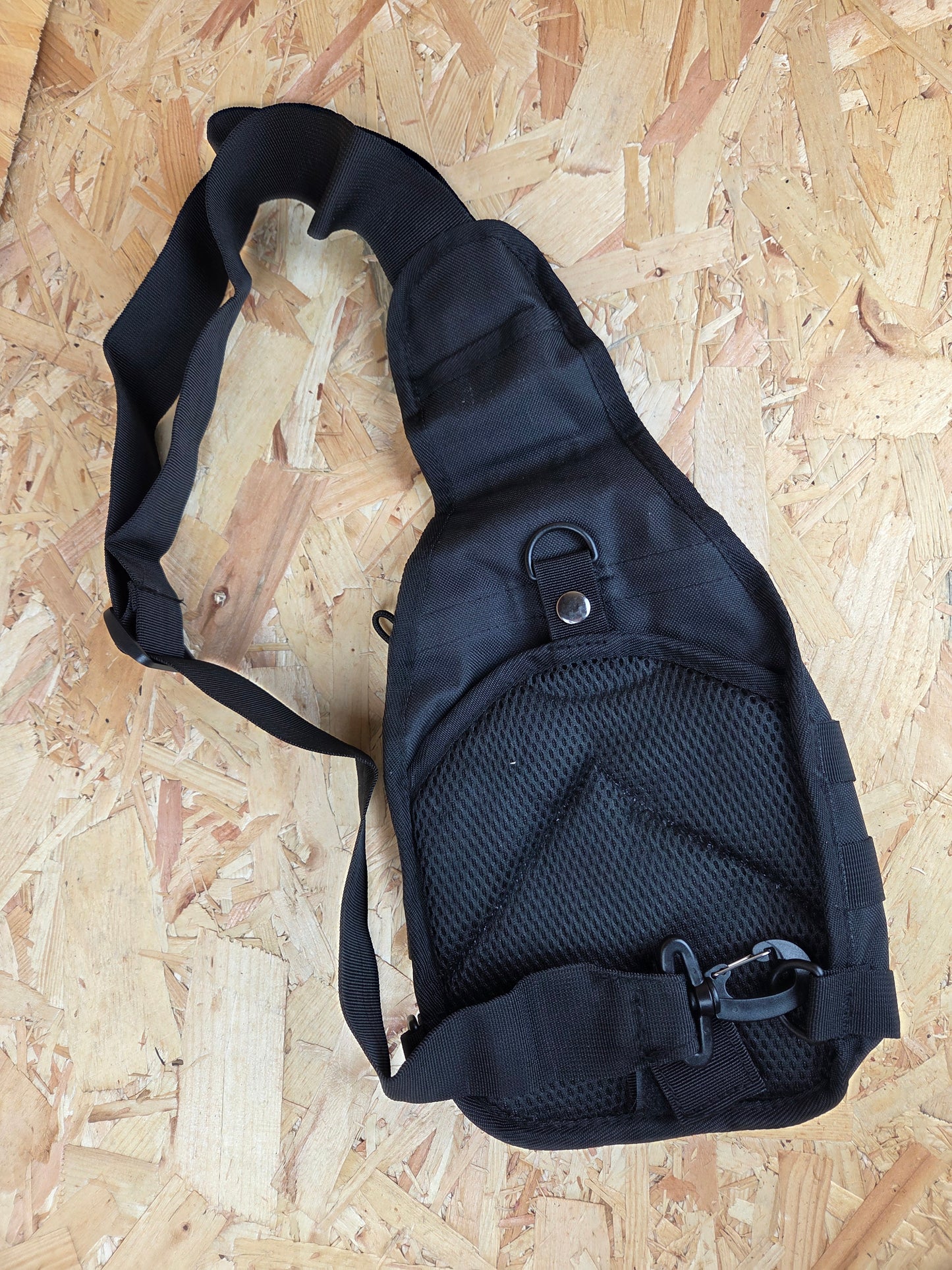 Ranger Sling Bag Black Convertible Molle Chest Messenger Shoulder Pack