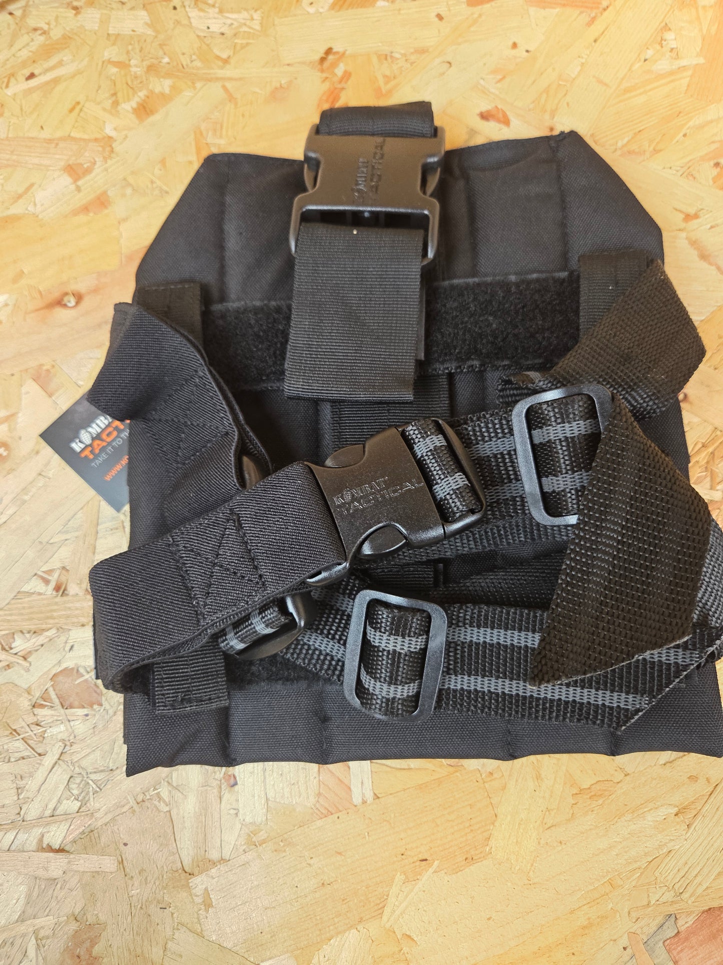 Molle Drop Leg Platform Black Load Carrying