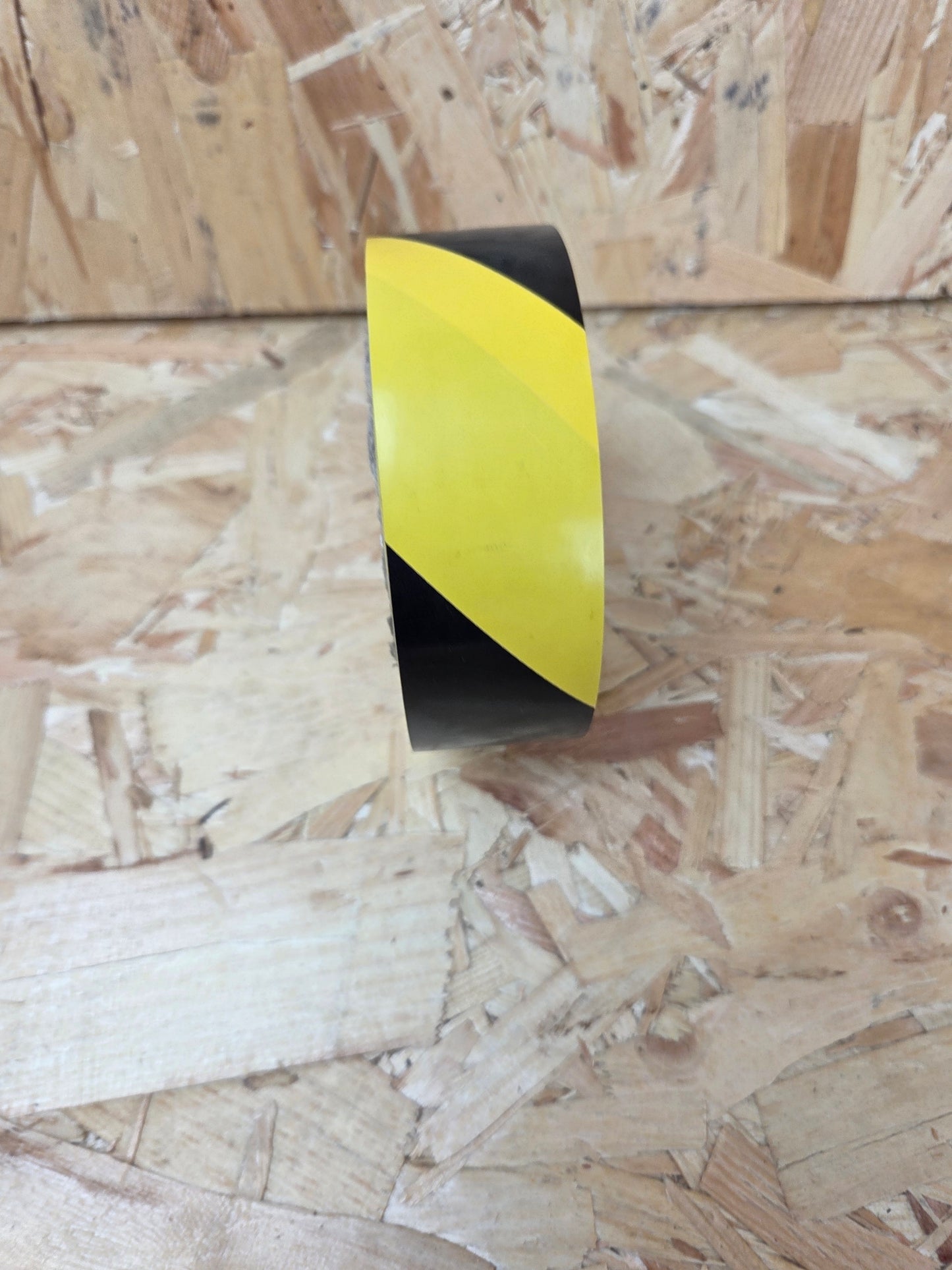 Black and Yellow Hazard Warning Tape Site Safety Zone Marker Restrictive Area Marking