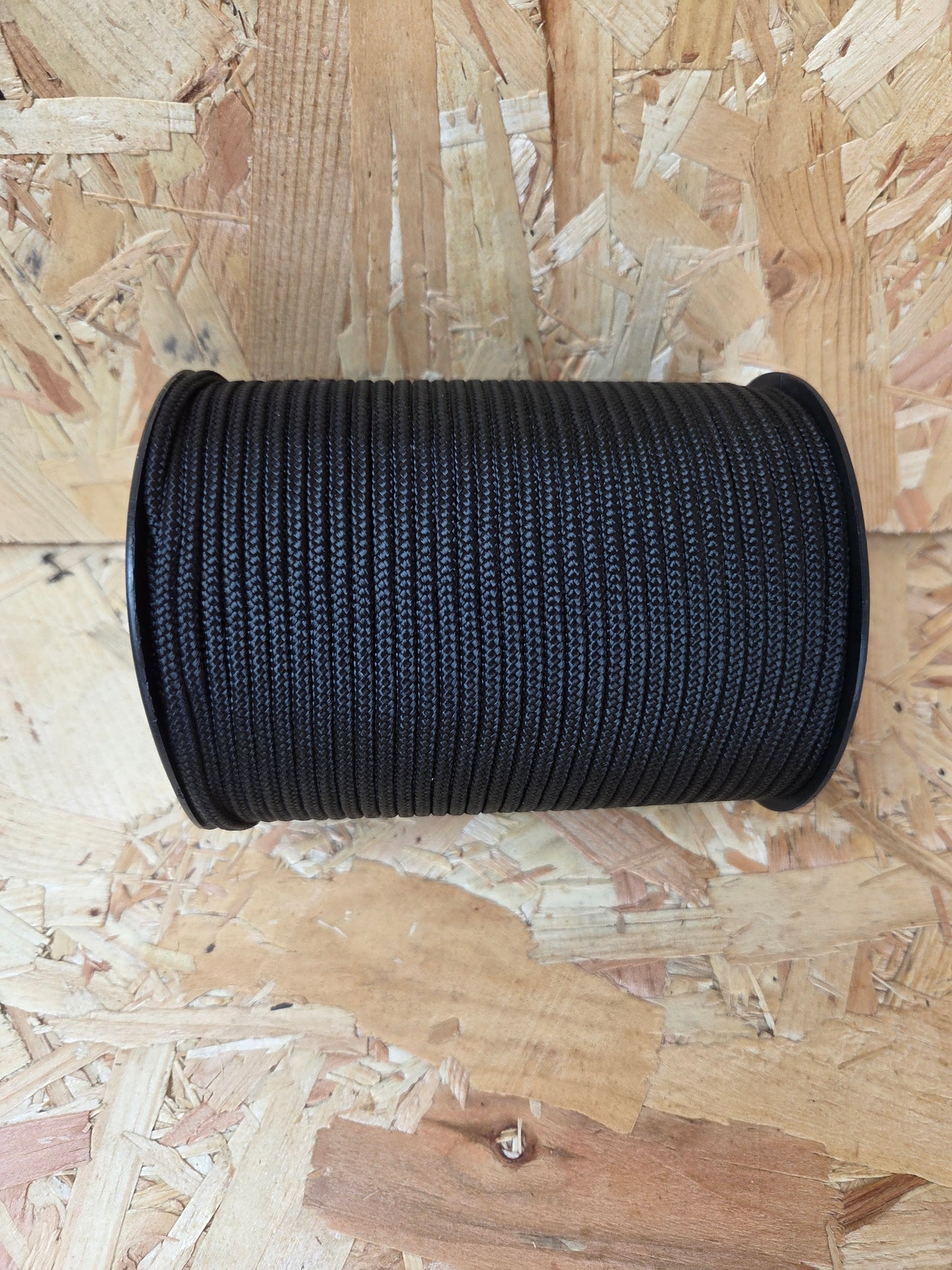 Paracord Cord Retention Loop Basha & Bivi Tent Shelter Rope Bushcraft Line Black 100m