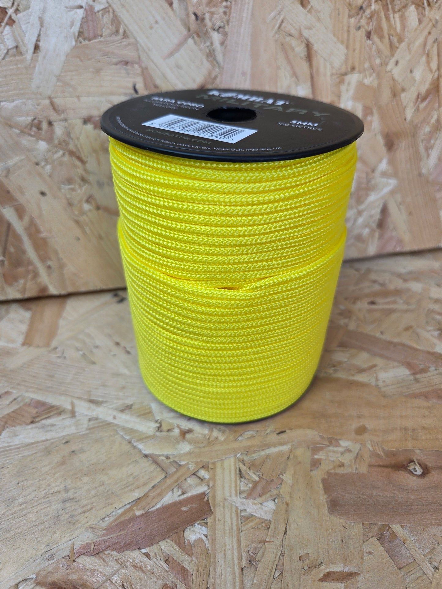 Paracord Cord Retention Loop Basha & Bivi Tent Shelter Rope Bushcraft Line Neon Yellow 100m