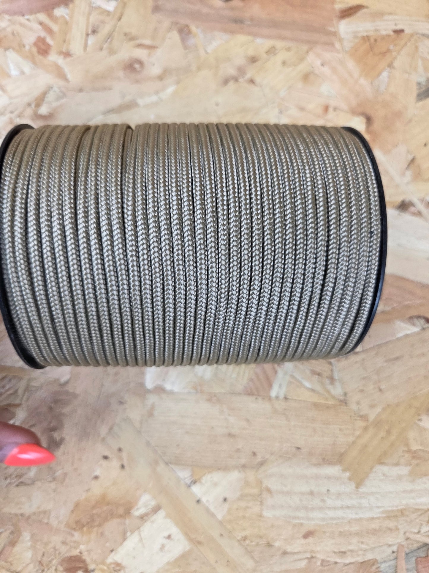 Paracord Cord Retention Loop Basha & Bivi Tent Shelter Rope Bushcraft Line Coyote Brown 100m