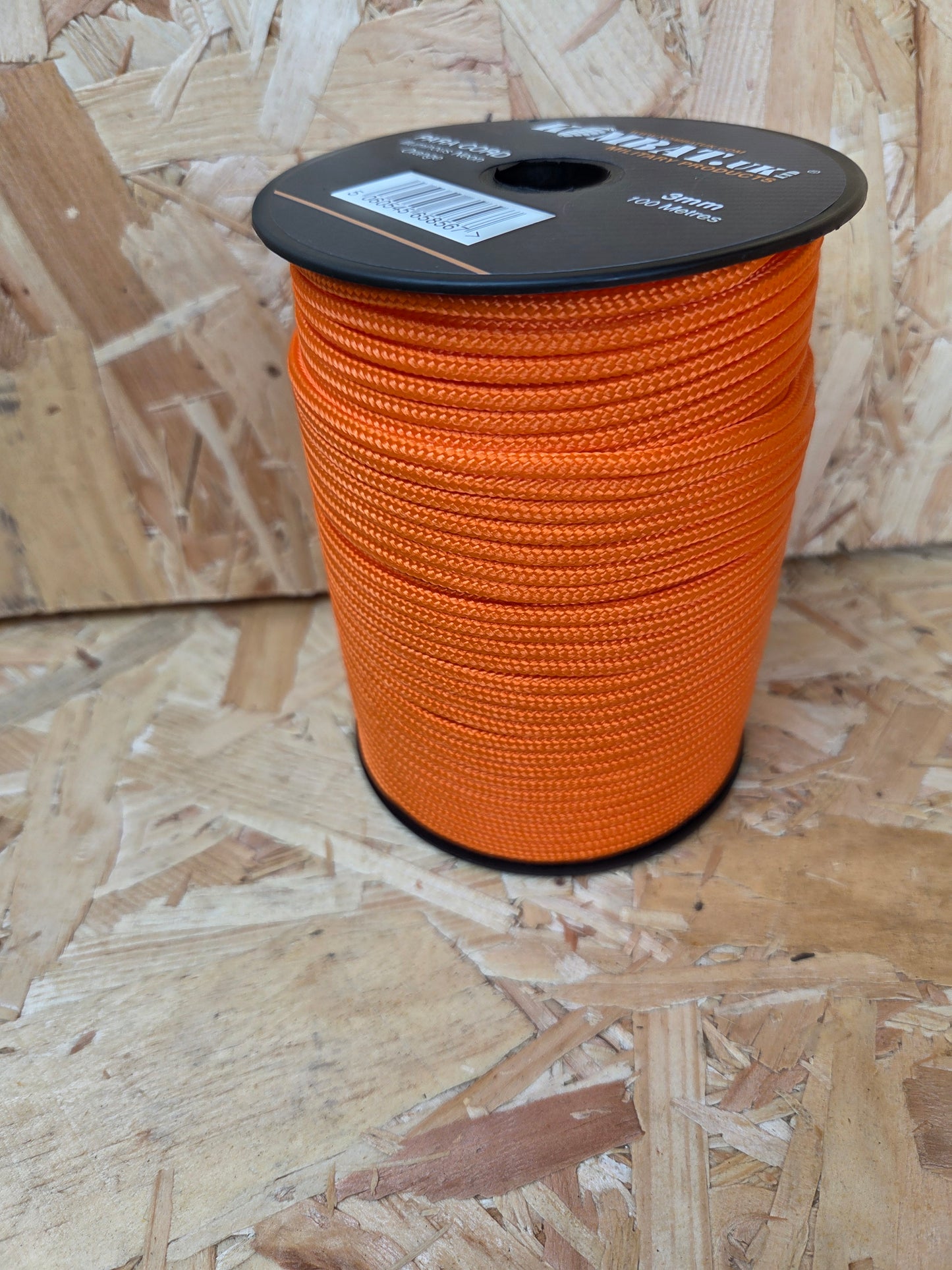 Paracord Cord Retention Loop Basha & Bivi Tent Shelter Rope Bushcraft Line Neon Orange 100m