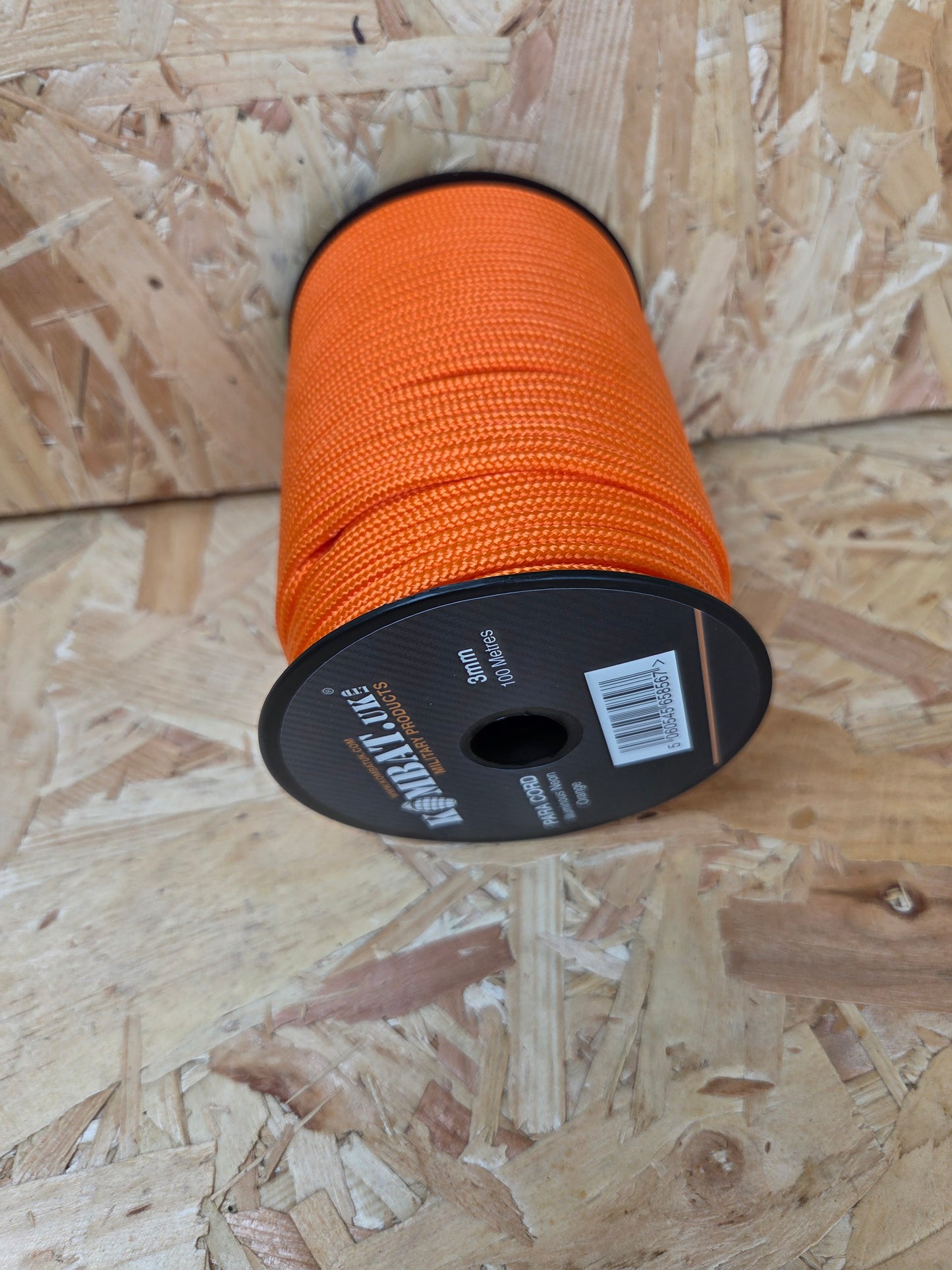 Paracord Cord Retention Loop Basha & Bivi Tent Shelter Rope Bushcraft Line Neon Orange 100m