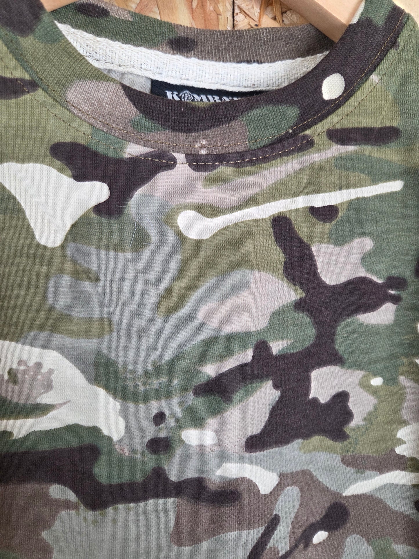 Kids Combat T-shirt BTP Camouflage Childs Top Short Sleeve Military Style Cadet