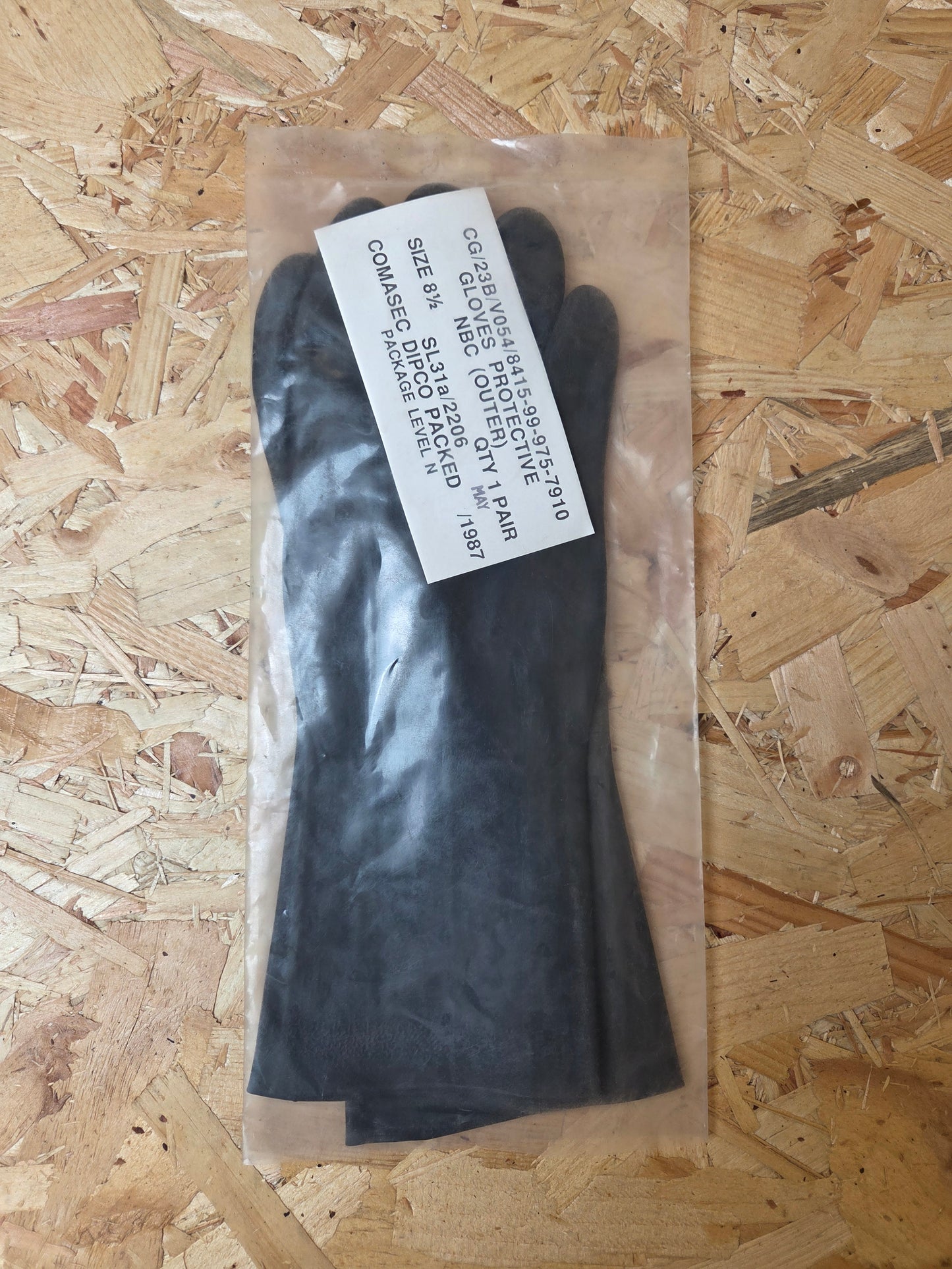 NBC Over Gloves Protective Marigolds Black British Military Nuclear Biological and Chemical