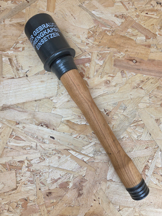 German Military Training Grenade Wooden Handle Potato Masher WW11 Replica