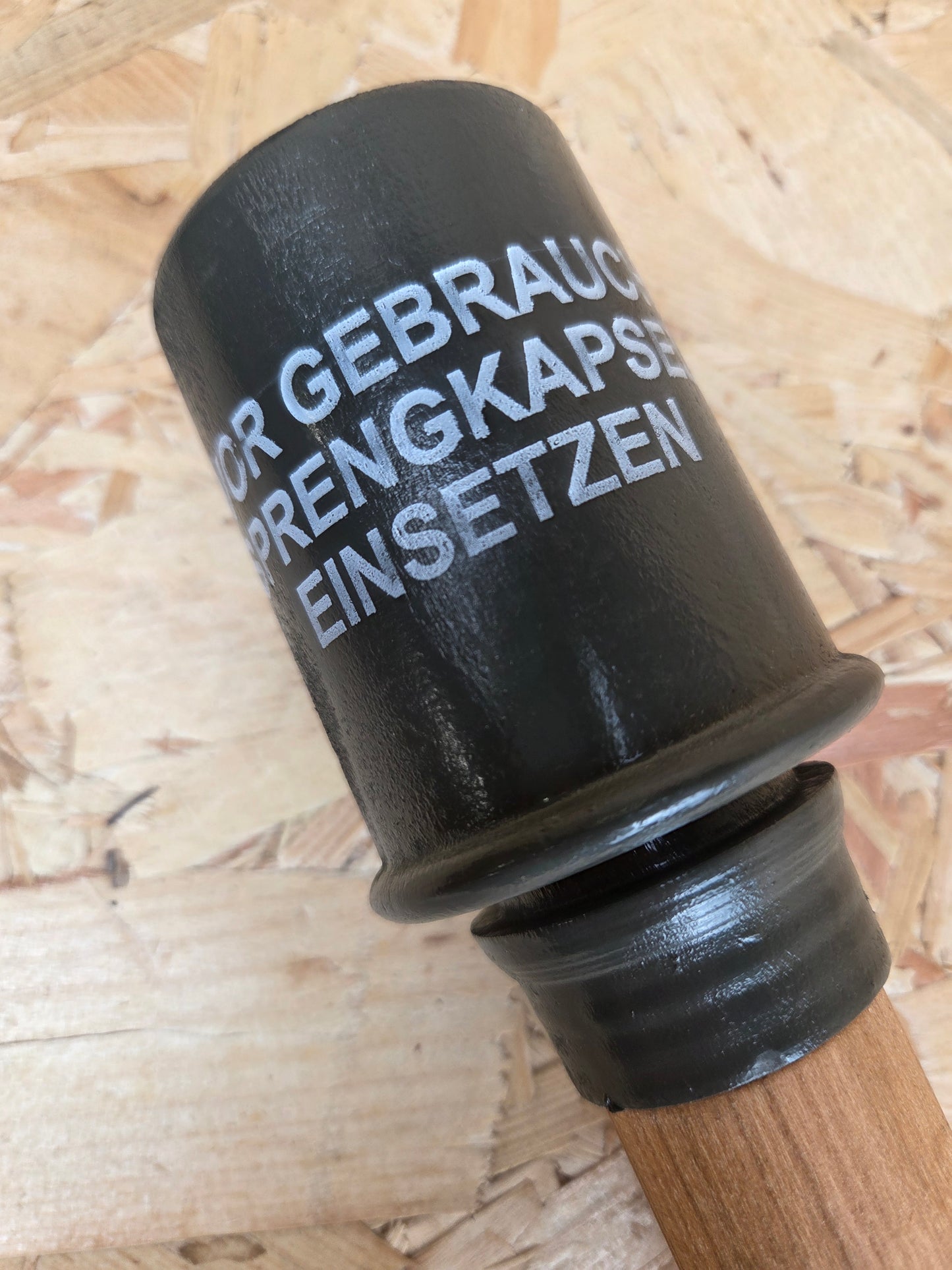 German Military Training Grenade Wooden Handle Potato Masher WW11 Replica