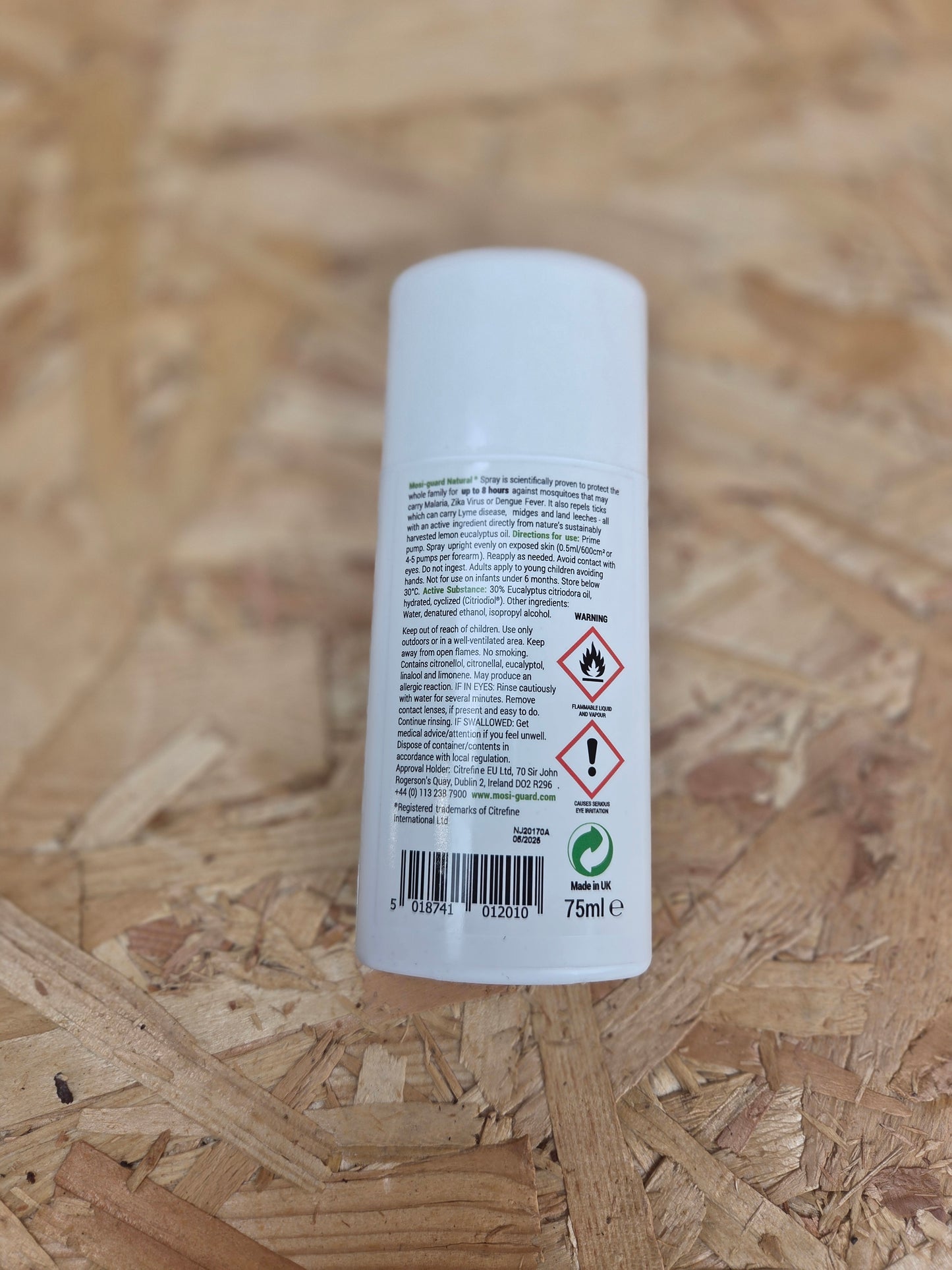 Mosi-Guard Insect Repellent Spray 75ml Plant Based DEET Free Mosquitoes Midges Ticks