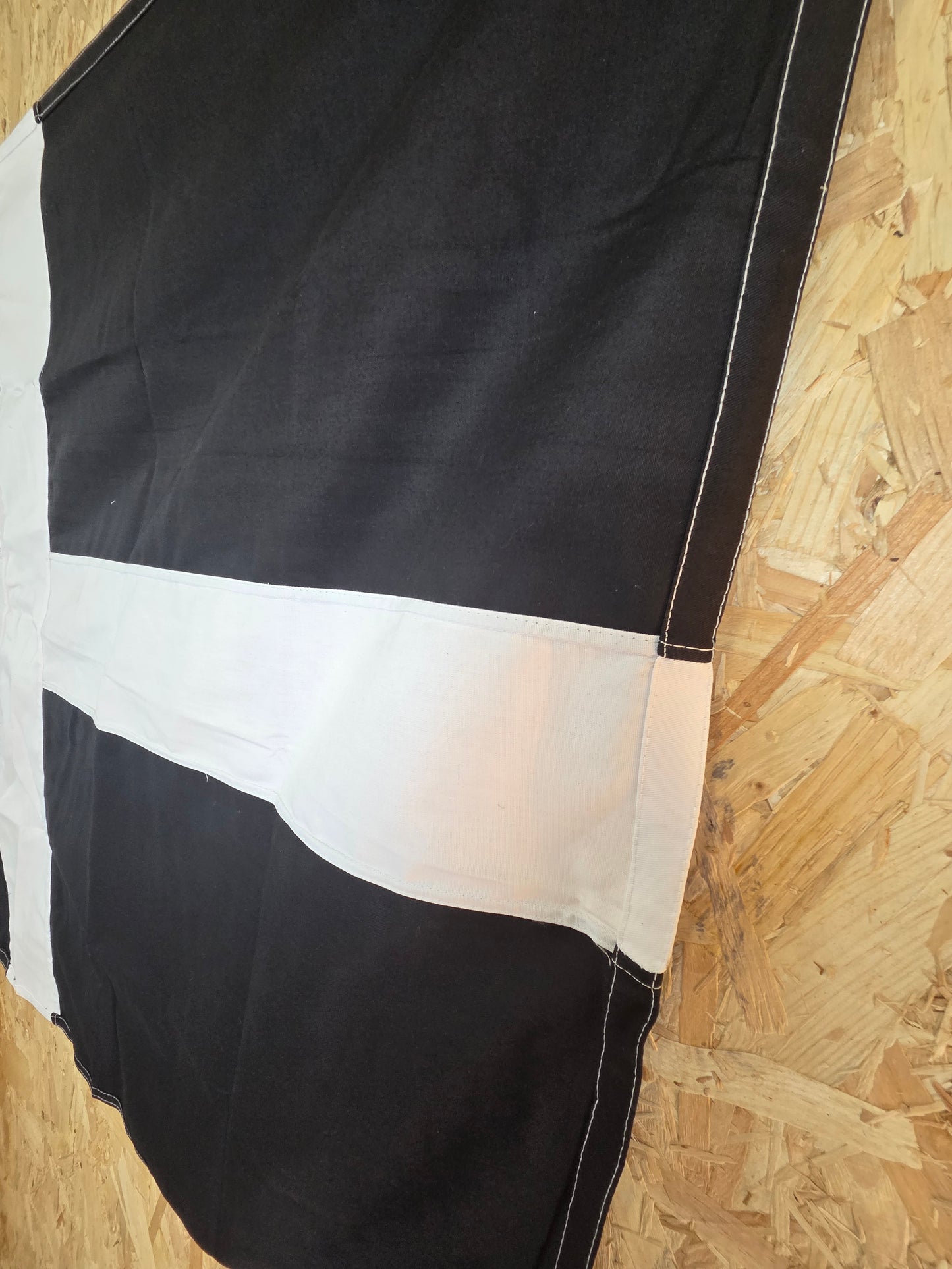 Cornish flag Saint Piran's Baner Peran Cornwall Celtic Black with White Cross 152cm x 91cm