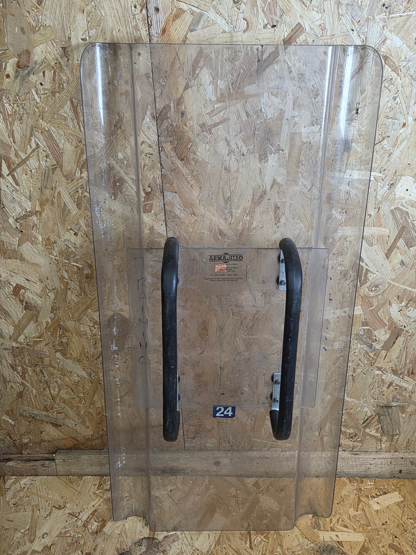 Riot Shield Police Interlocking Public Order Armadillo Civil Defence Protection Rectangle 120cm x 57cm Used