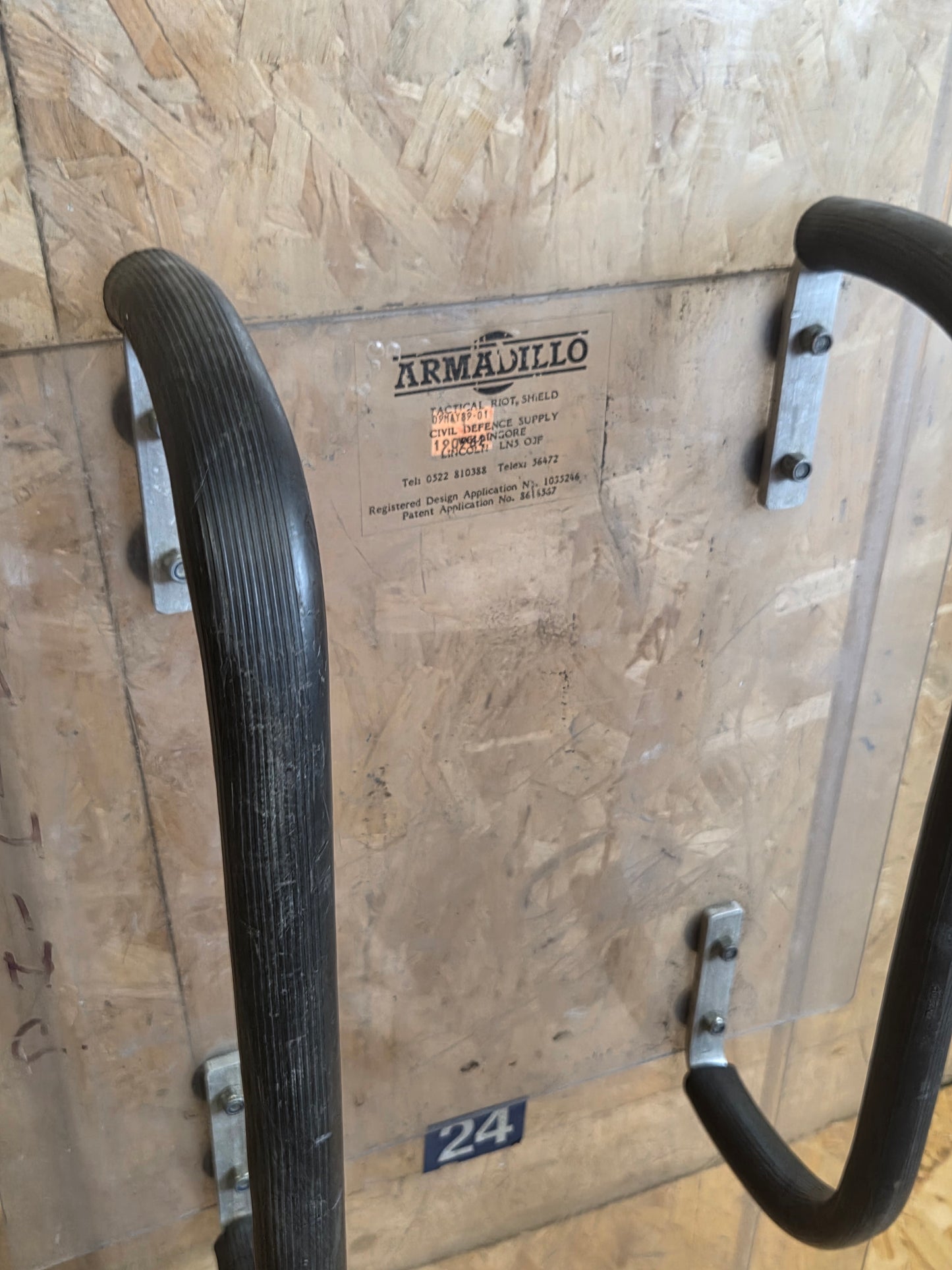 Riot Shield Police Interlocking Public Order Armadillo Civil Defence Protection Rectangle 120cm x 57cm Used