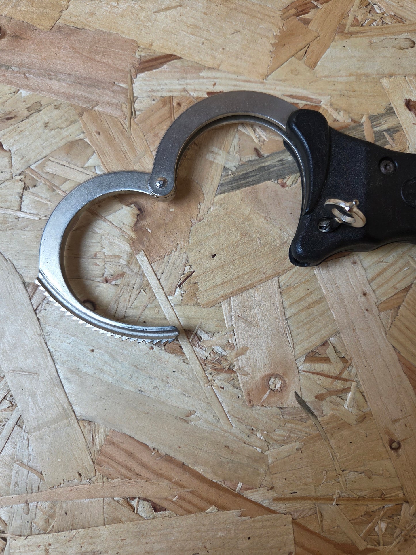 Genuine Police Handcuffs Speedcuffs Ridged Cuffs Black Twinlock Dual with 1 Key