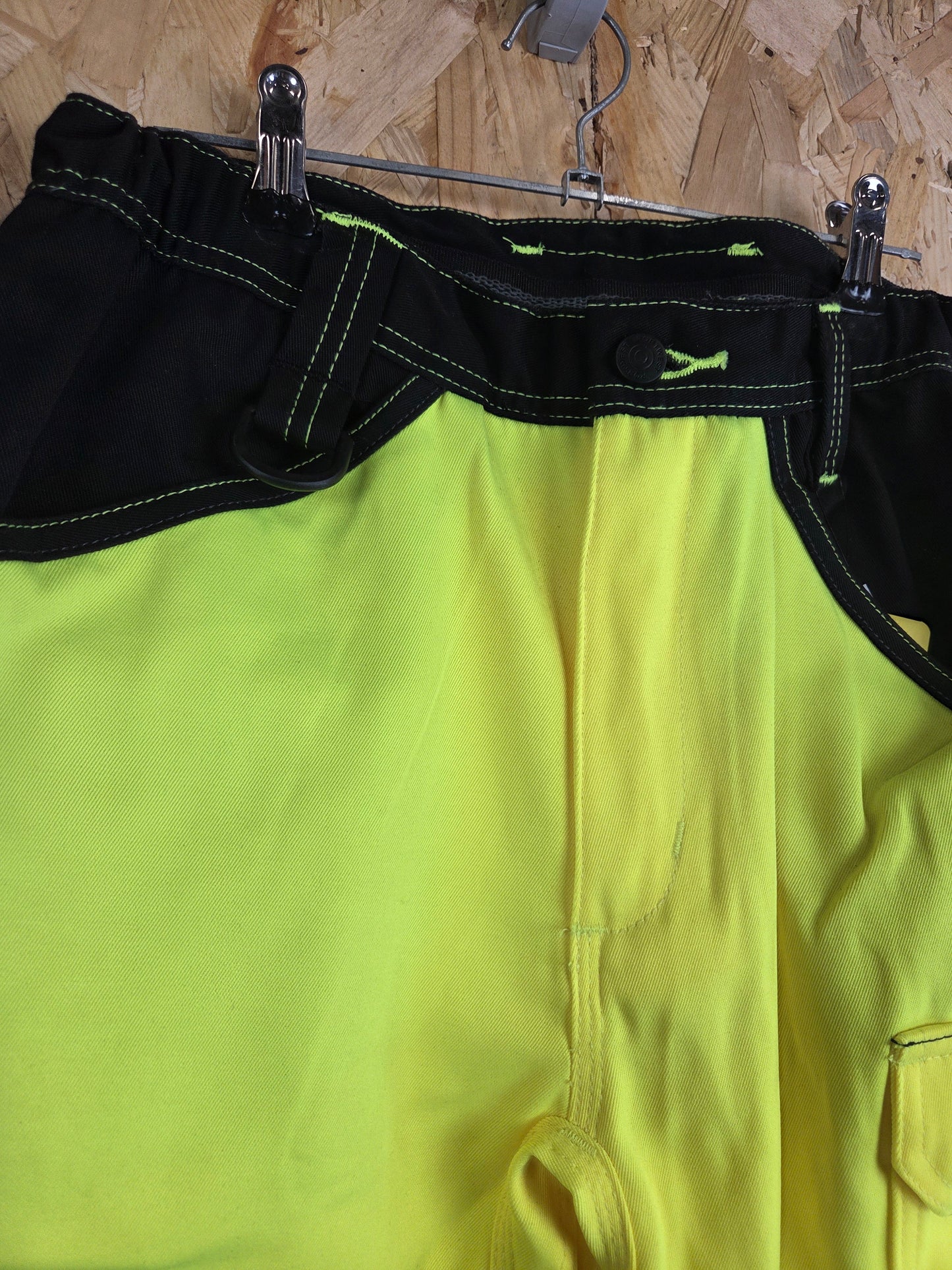 Portwest Work Shorts Hi Viz Vis Yellow Black Reflective Safety Workwear PW34