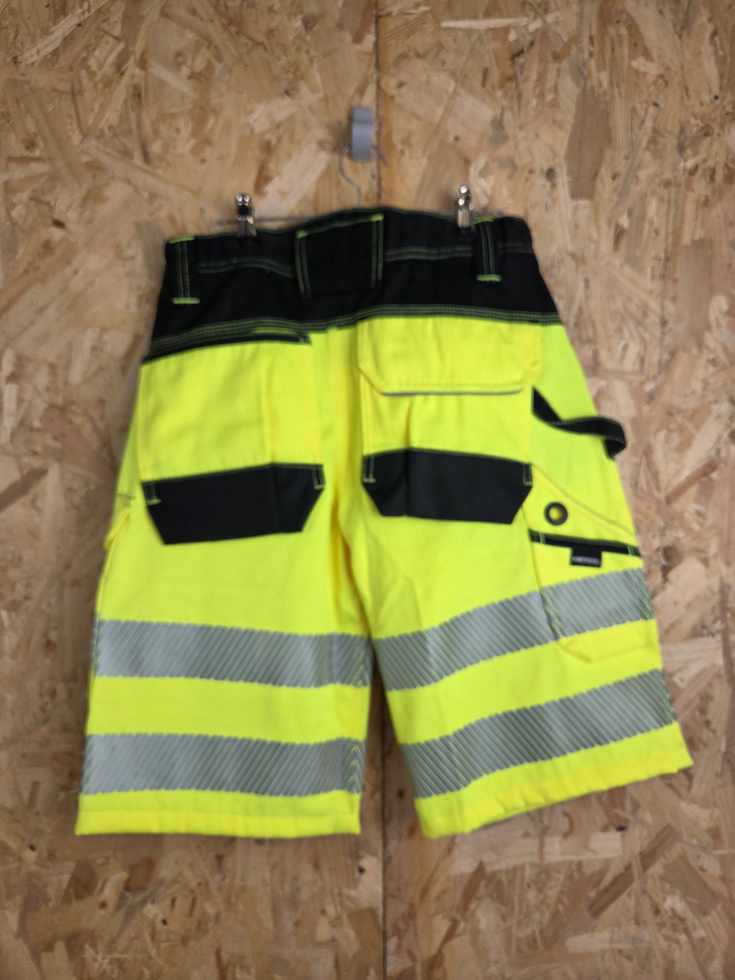 Portwest Work Shorts Hi Viz Vis Yellow Black Reflective Safety Workwear PW34