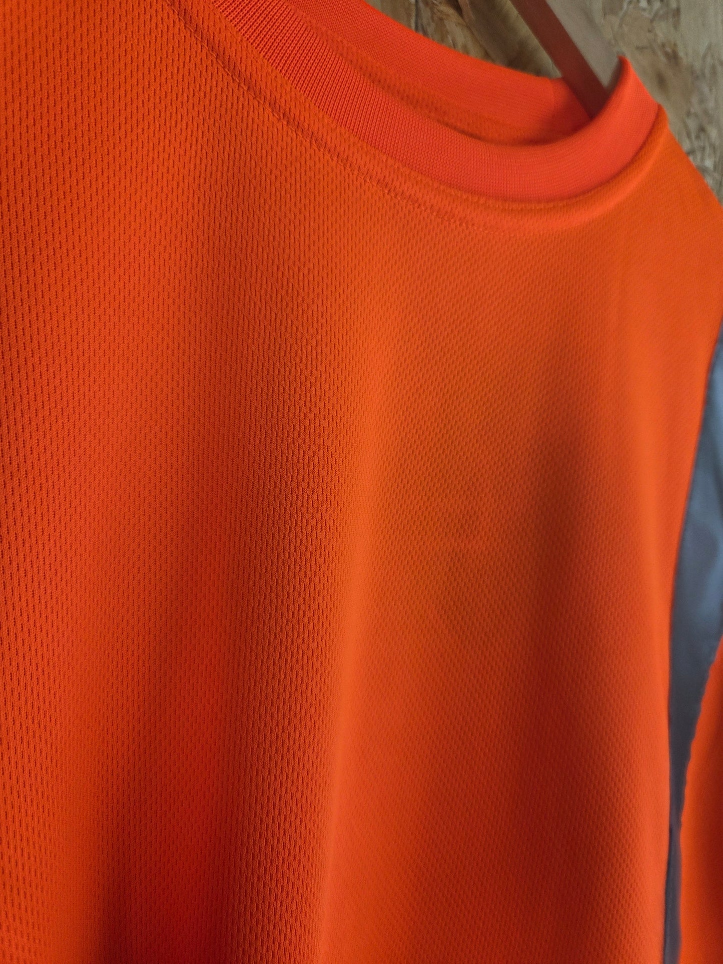 Orange Hi-Vis Viz Work T-Shirt Reflective UV Protection Super Touch 39T84 Railway Workwear Top XL