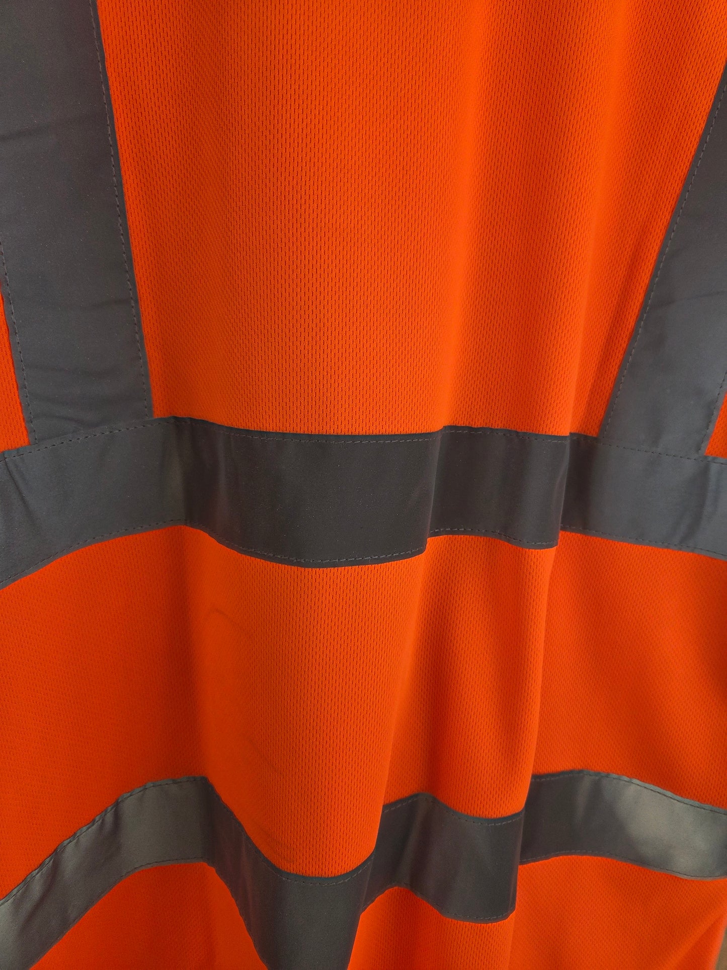 Orange Hi-Vis Viz Work T-Shirt Reflective UV Protection Super Touch 39T84 Railway Workwear Top XL