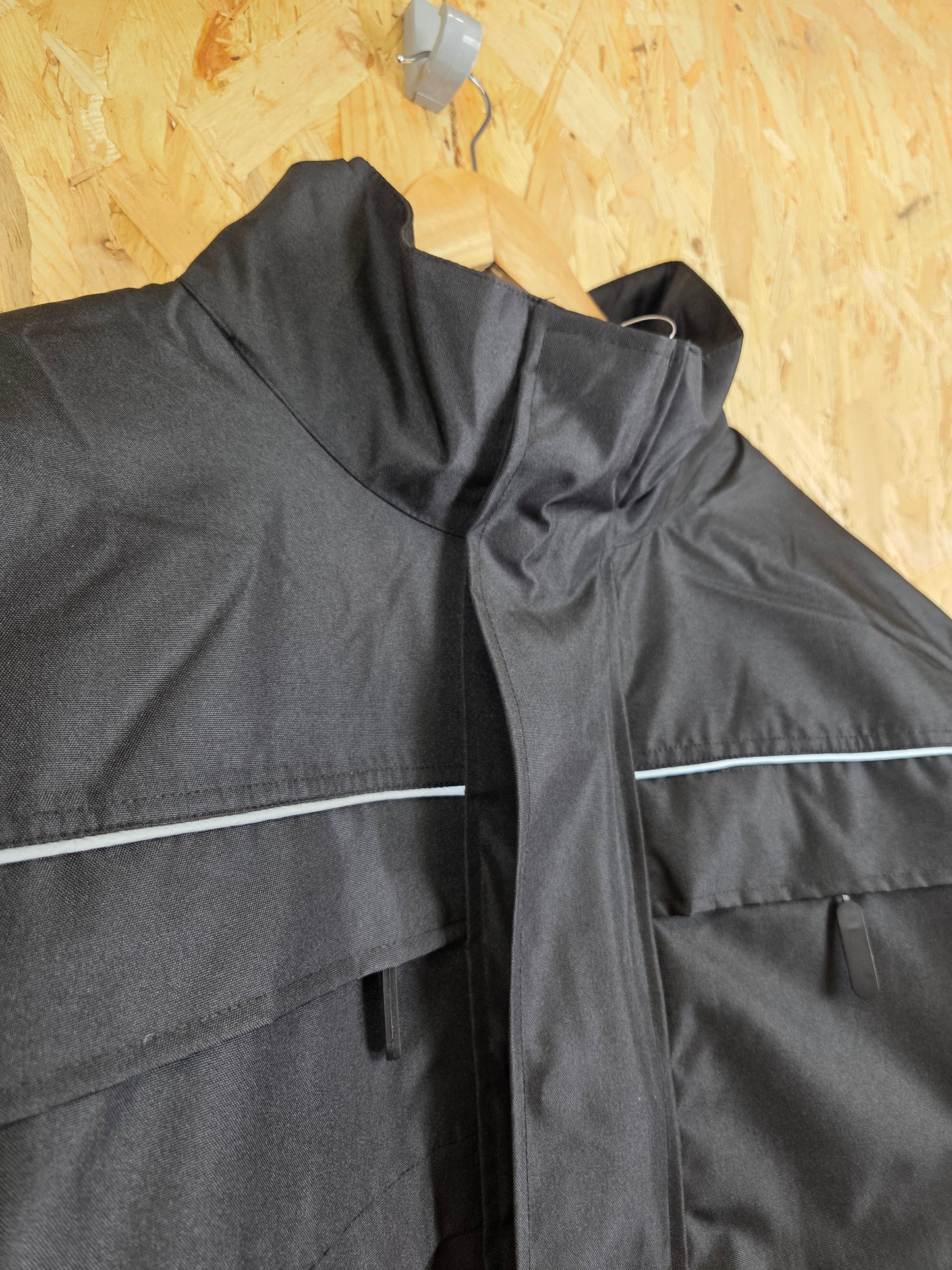 Black Work Jacket Scotchlite Reflective Quilted Coat Site Workwear XXL Alexandra 2XL
