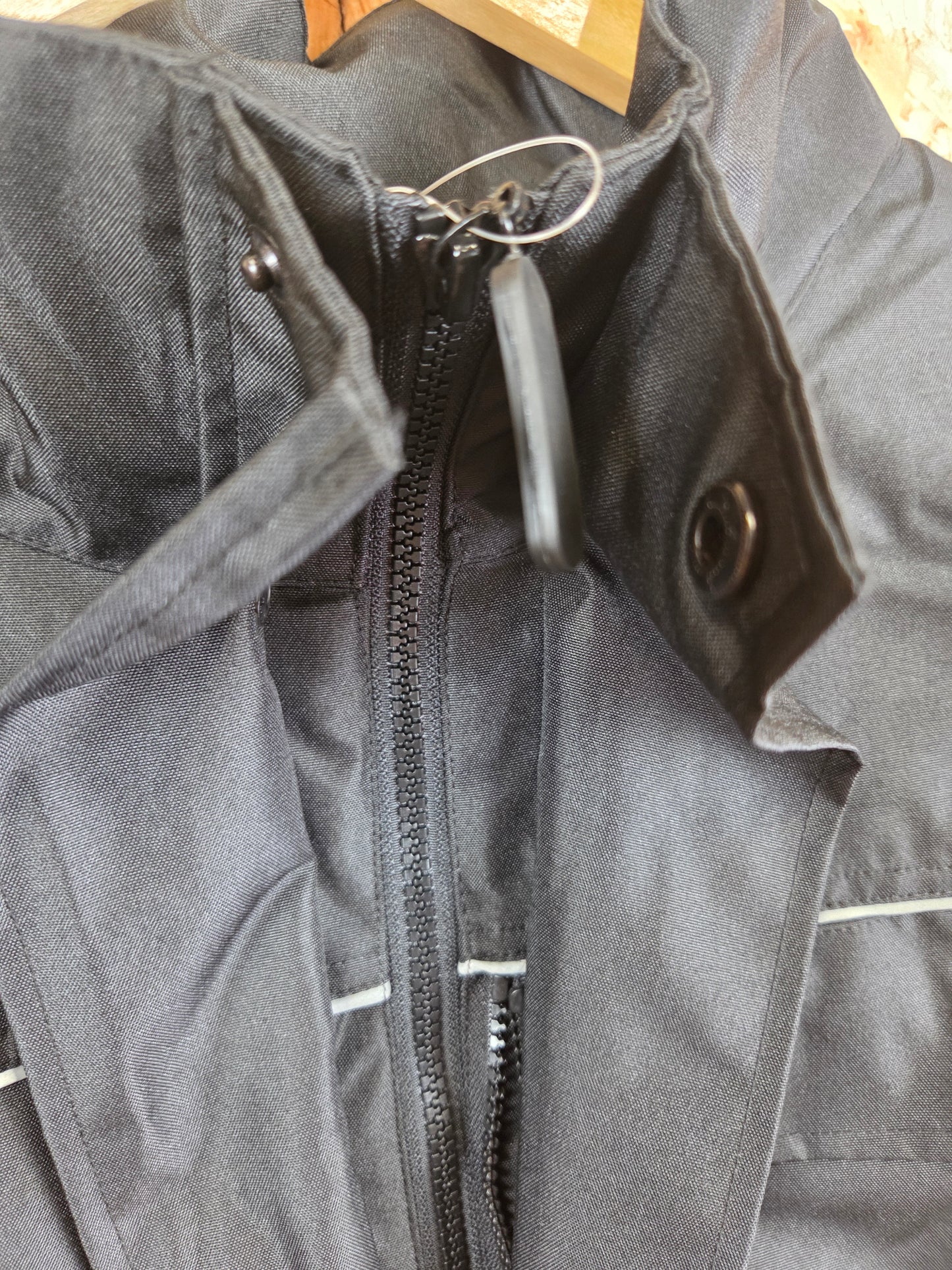 Black Work Jacket Scotchlite Reflective Quilted Coat Site Workwear XXL Alexandra 2XL