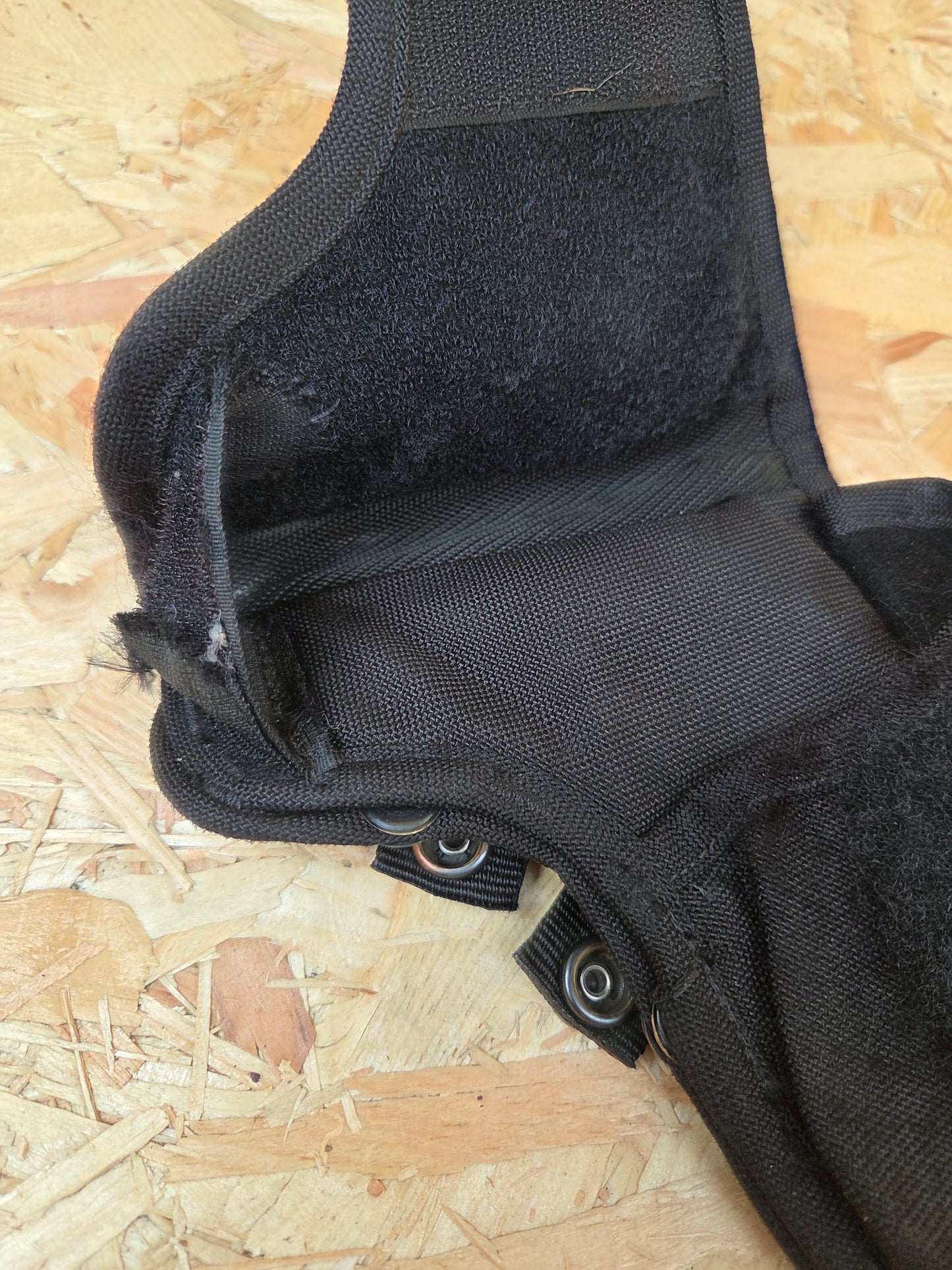 Molle Gun Pistol Holster Genuine Ex Police Black Nylon Equipment Pouch Belt Duty Webbing Used