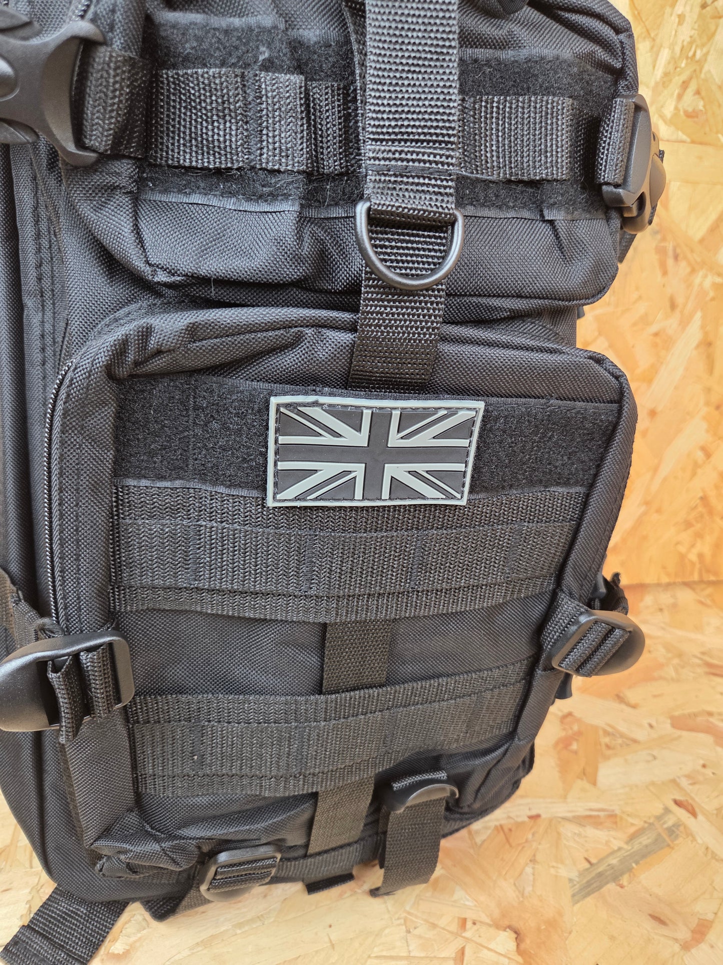 Molle Backpack Military Style Stealth Pack Combat Cadet Utility Bag Black Daysack 25L New