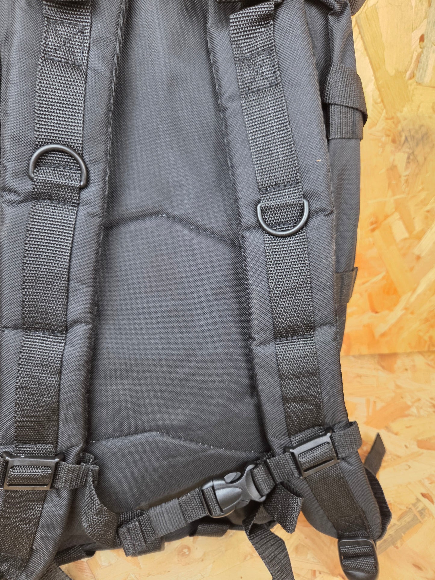 Molle Backpack Military Style Stealth Pack Combat Cadet Utility Bag Black Daysack 25L New
