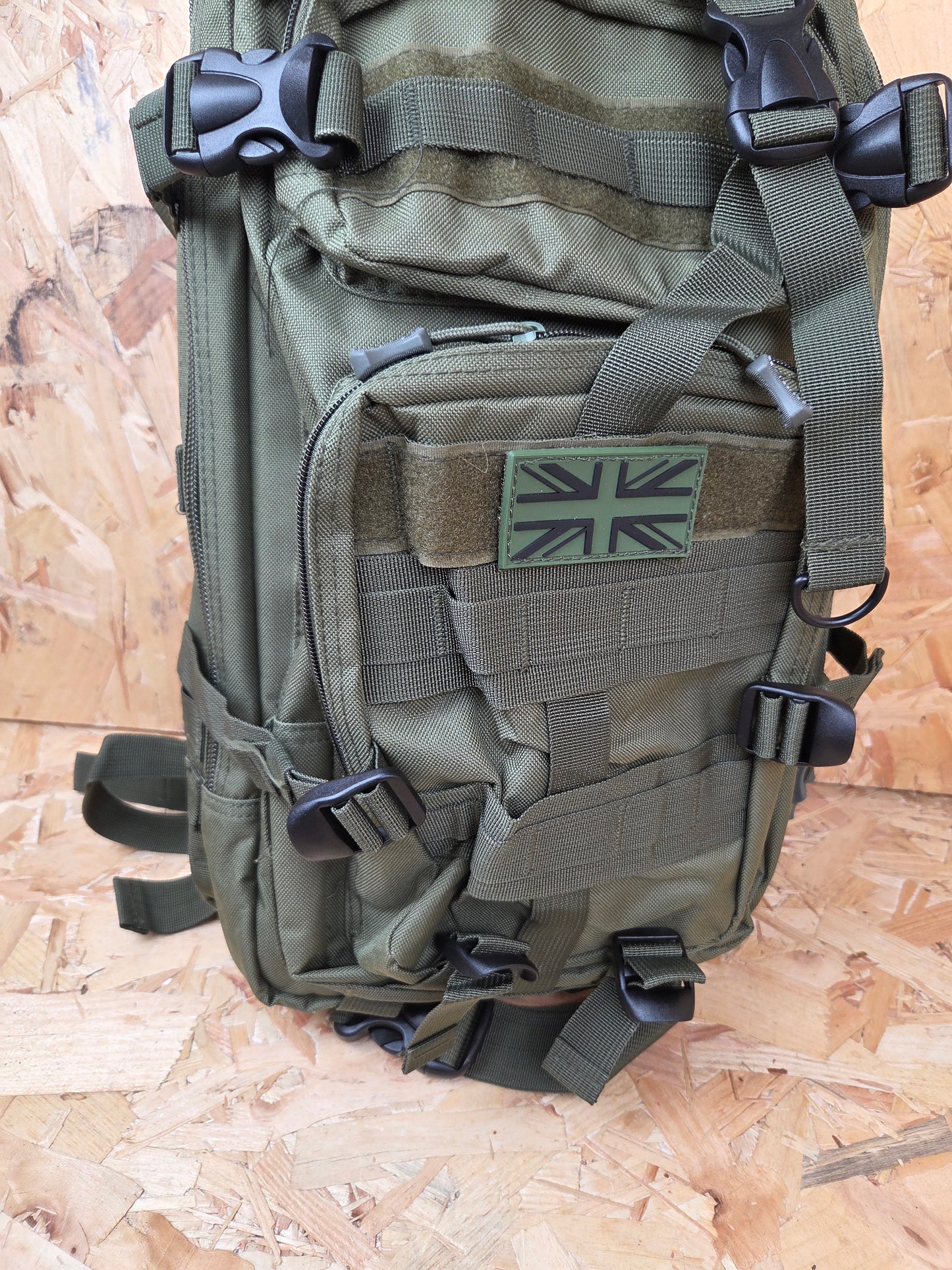 Molle Backpack Military Style Stealth Pack Combat Cadet Utility Bag Olive Green Daysack 25L New