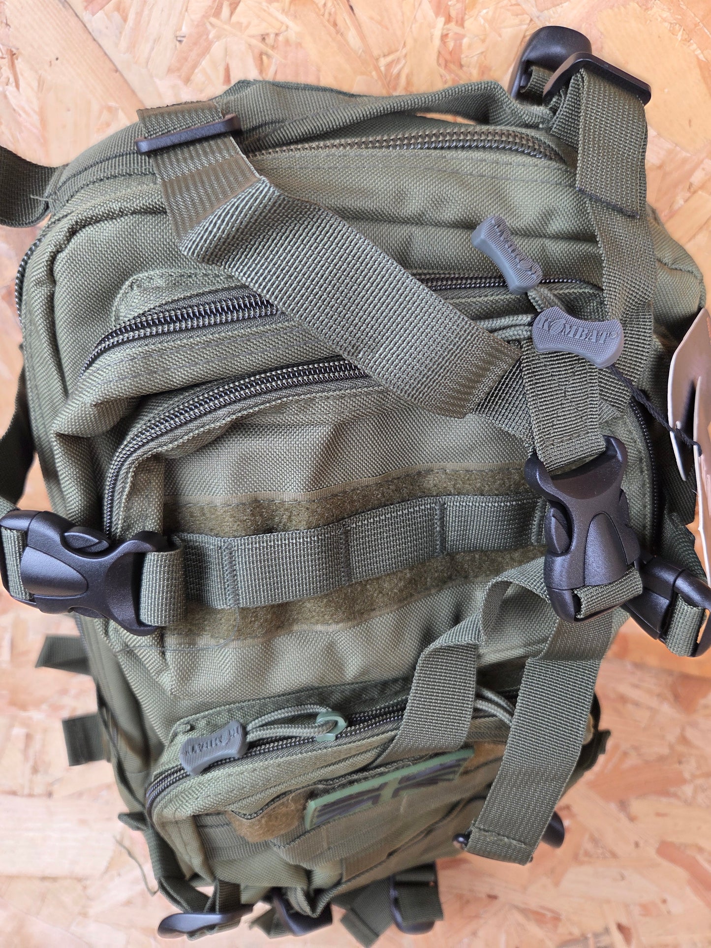 Molle Backpack Military Style Stealth Pack Combat Cadet Utility Bag Olive Green Daysack 25L New