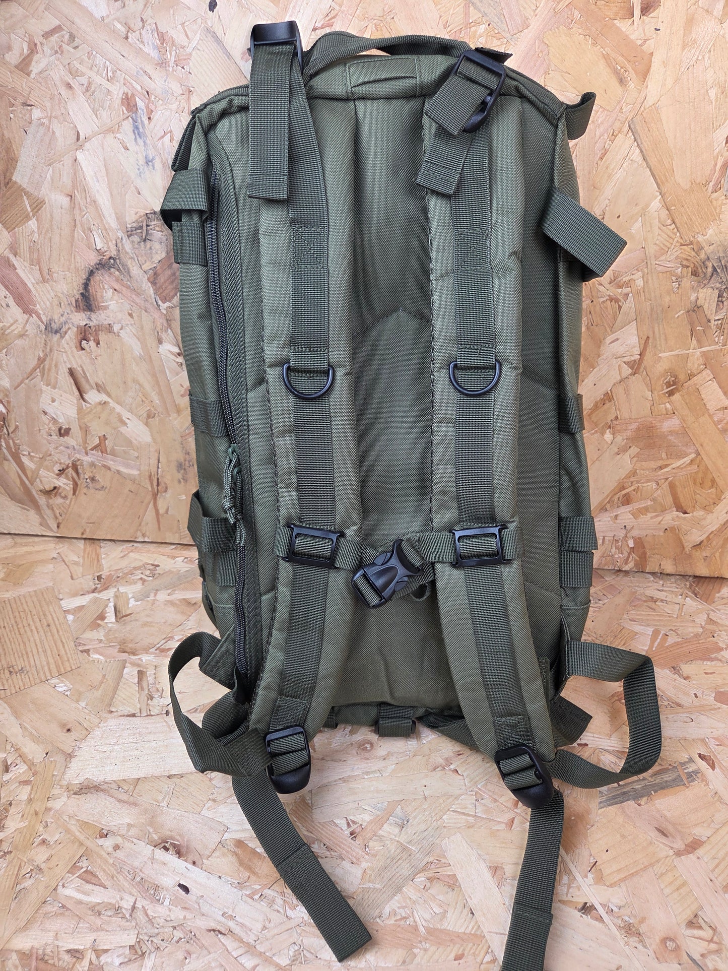 Molle Backpack Military Style Stealth Pack Combat Cadet Utility Bag Olive Green Daysack 25L New