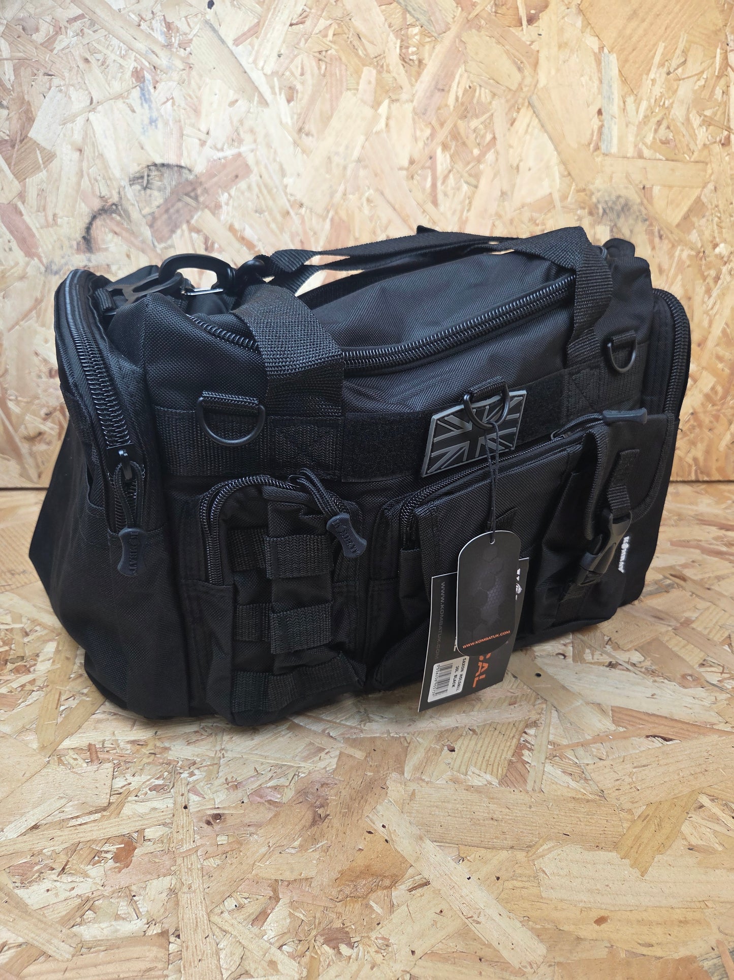 Military Style Holdall Bag Combat Tactical Cadet Utility Bag Black Daysack 35L New